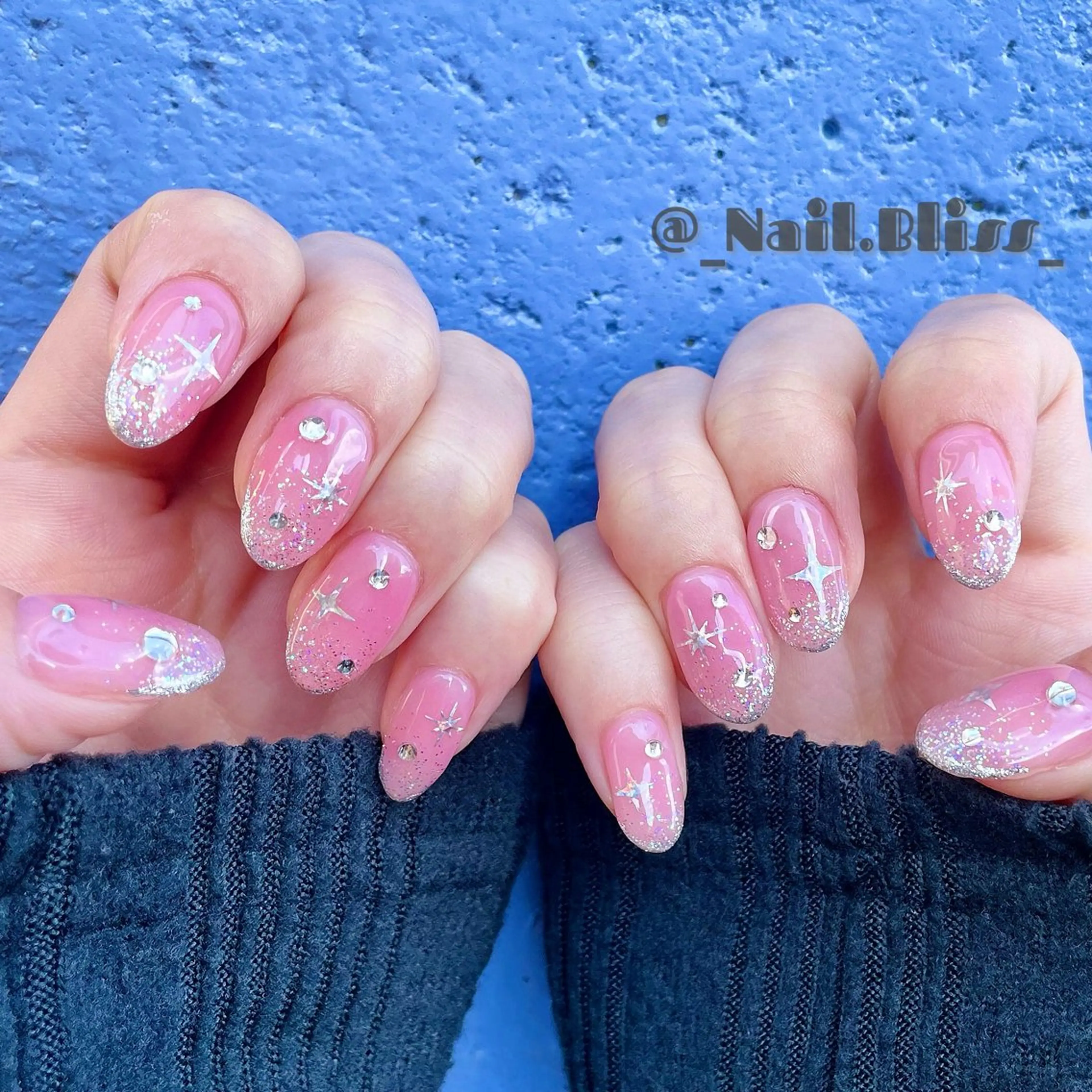 ネイル キラキラネイル ハンドネイル NAIL BLISSのネイルデザイン