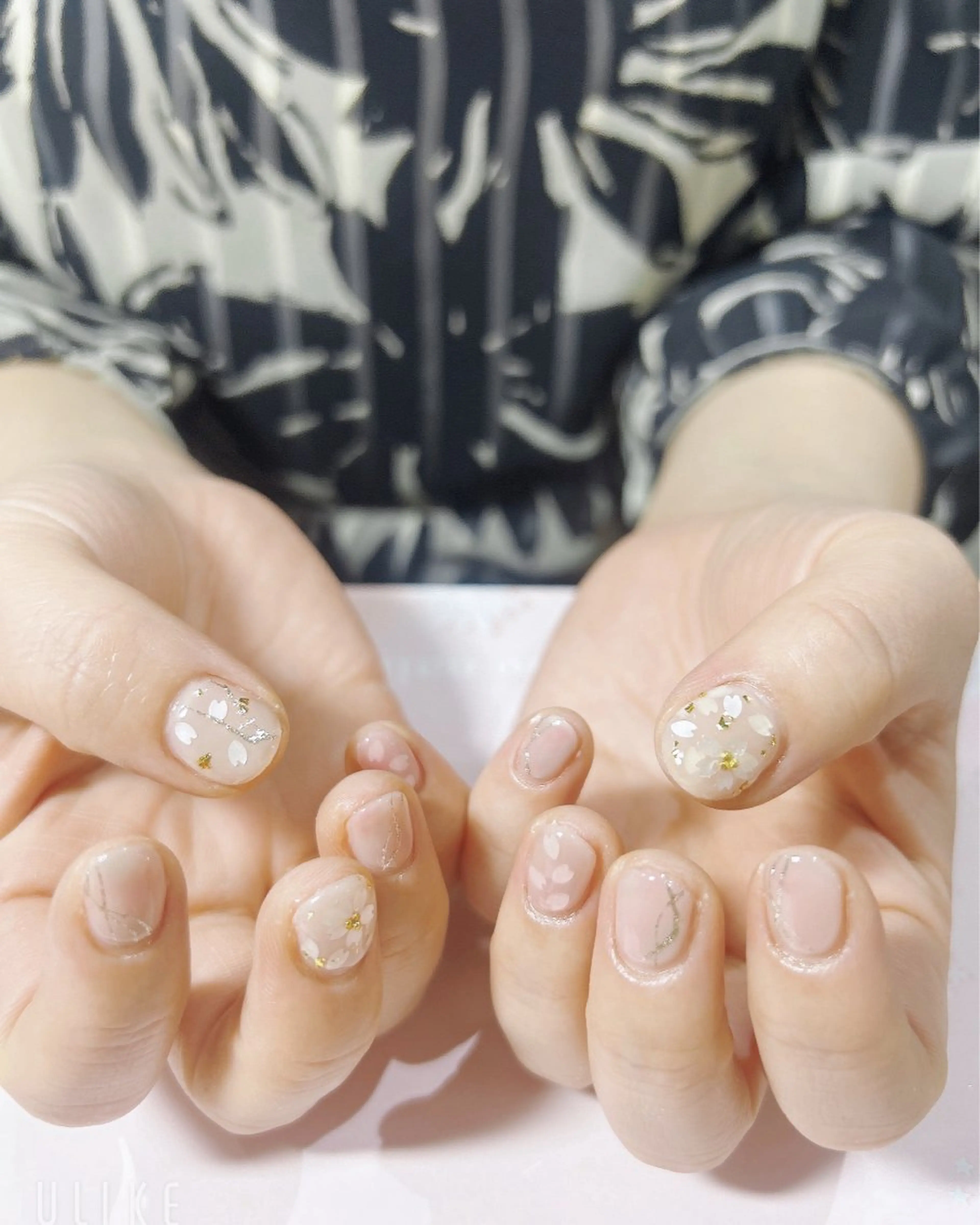 ネイル 桜ネイル ハンドネイル 吉野✨ ネイルデザイナー✨のネイルデザイン