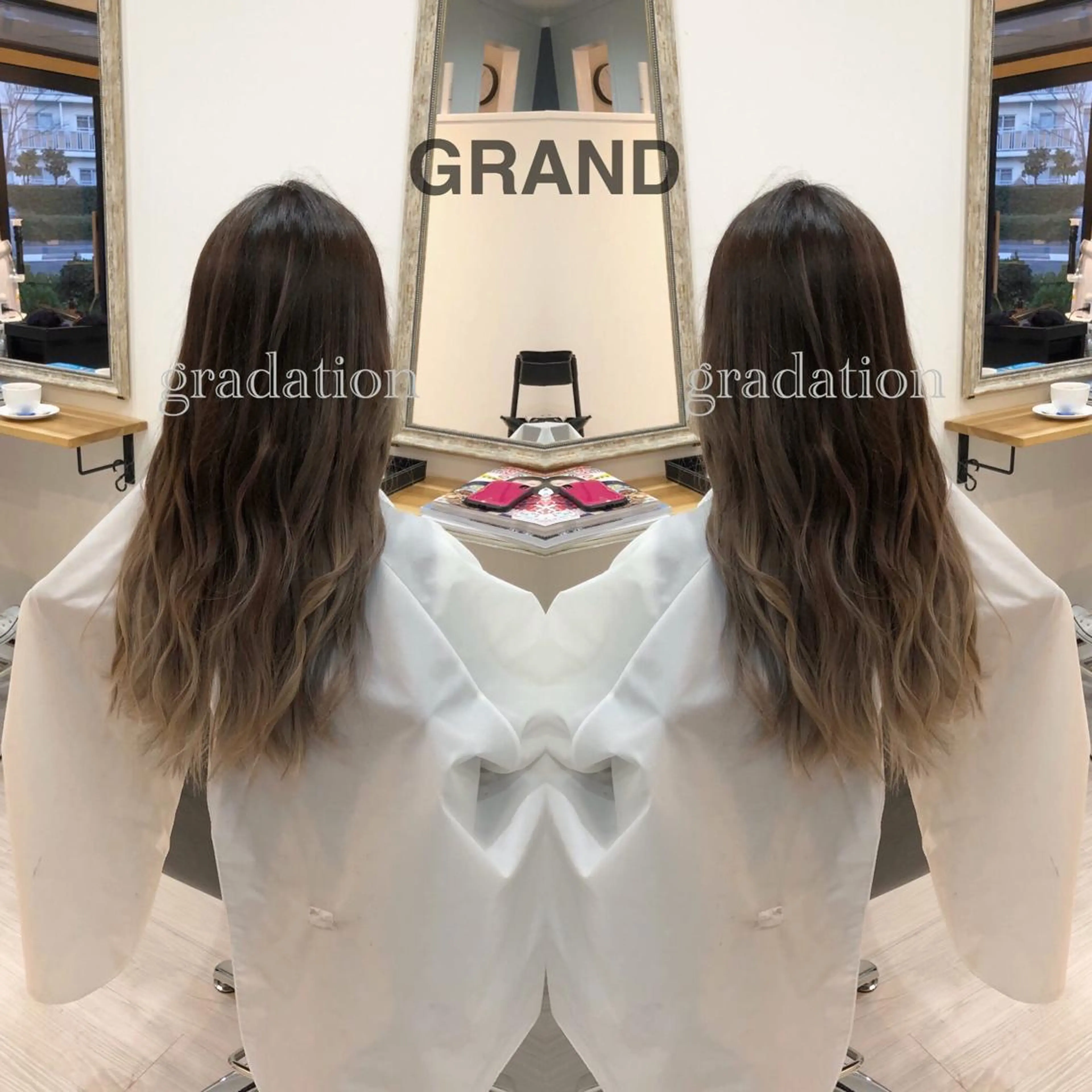 ロング ヘアカラー aura所属・ashida yuukiのヘアスタイル