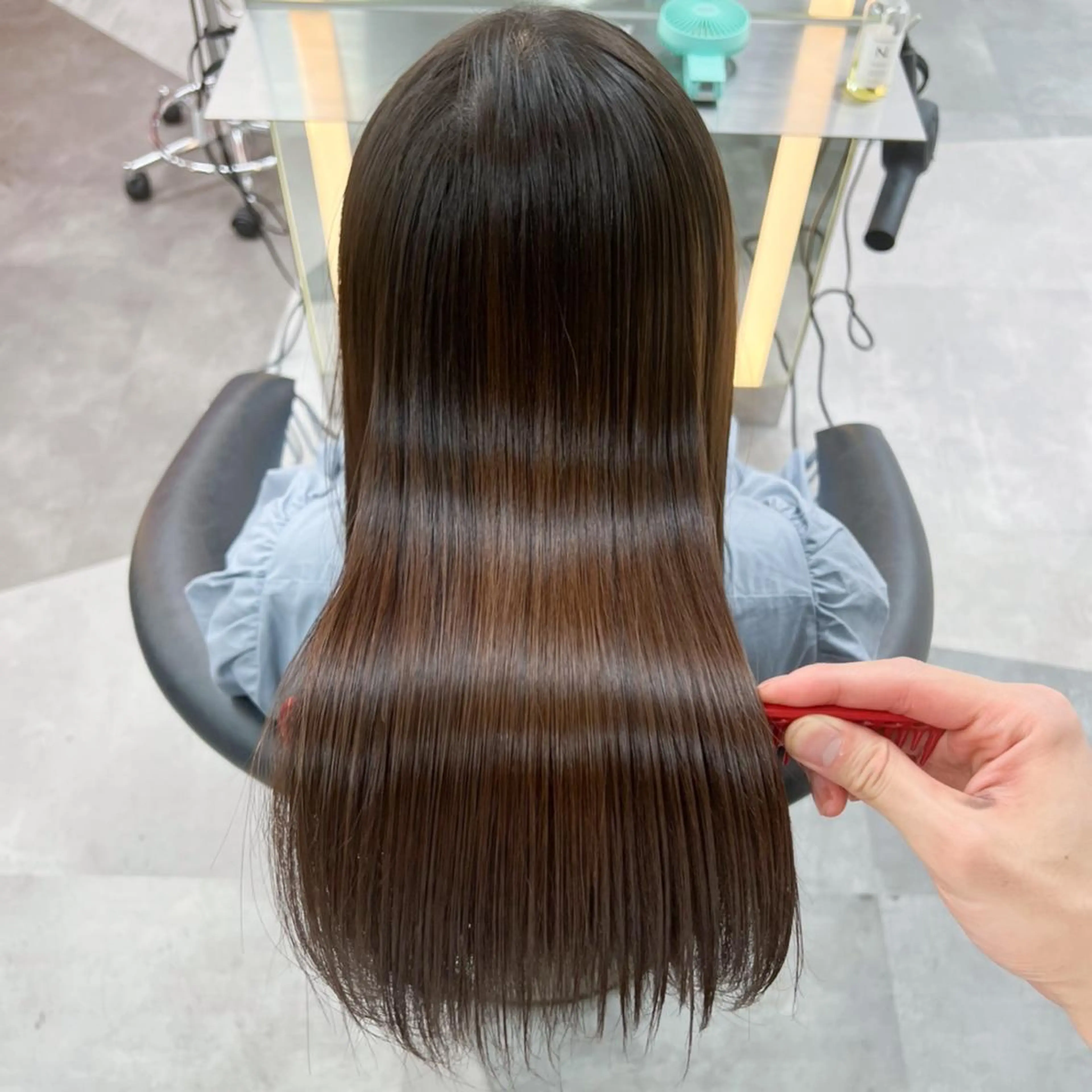 ロング ケアカラー/縮毛矯正 /レイヤー/板垣光采のヘアスタイル