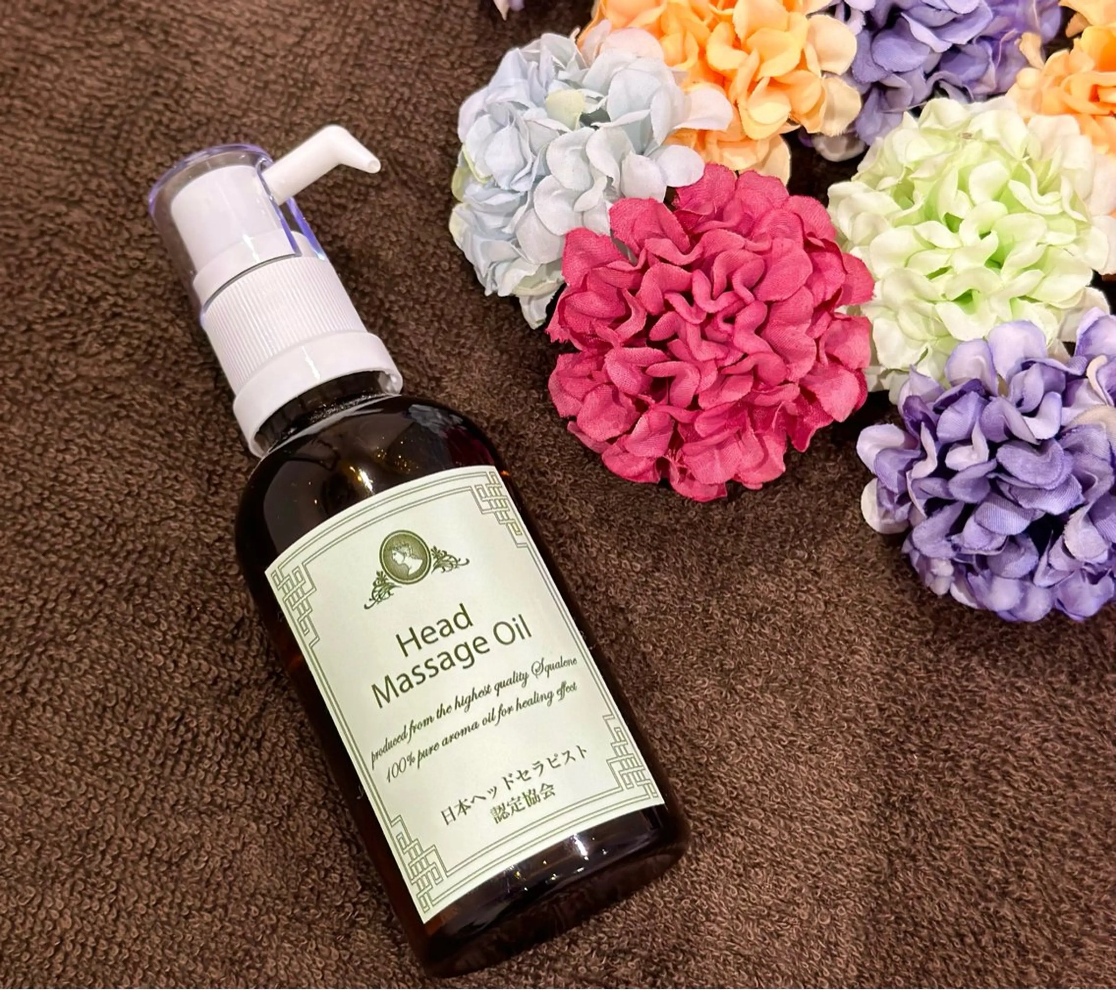 【リラックス効果抜群】オイルヘッドマッサージ60分✨ 頭＋首＋肩まで！【足湯＋ホットアイマスク付き🌼】の写真