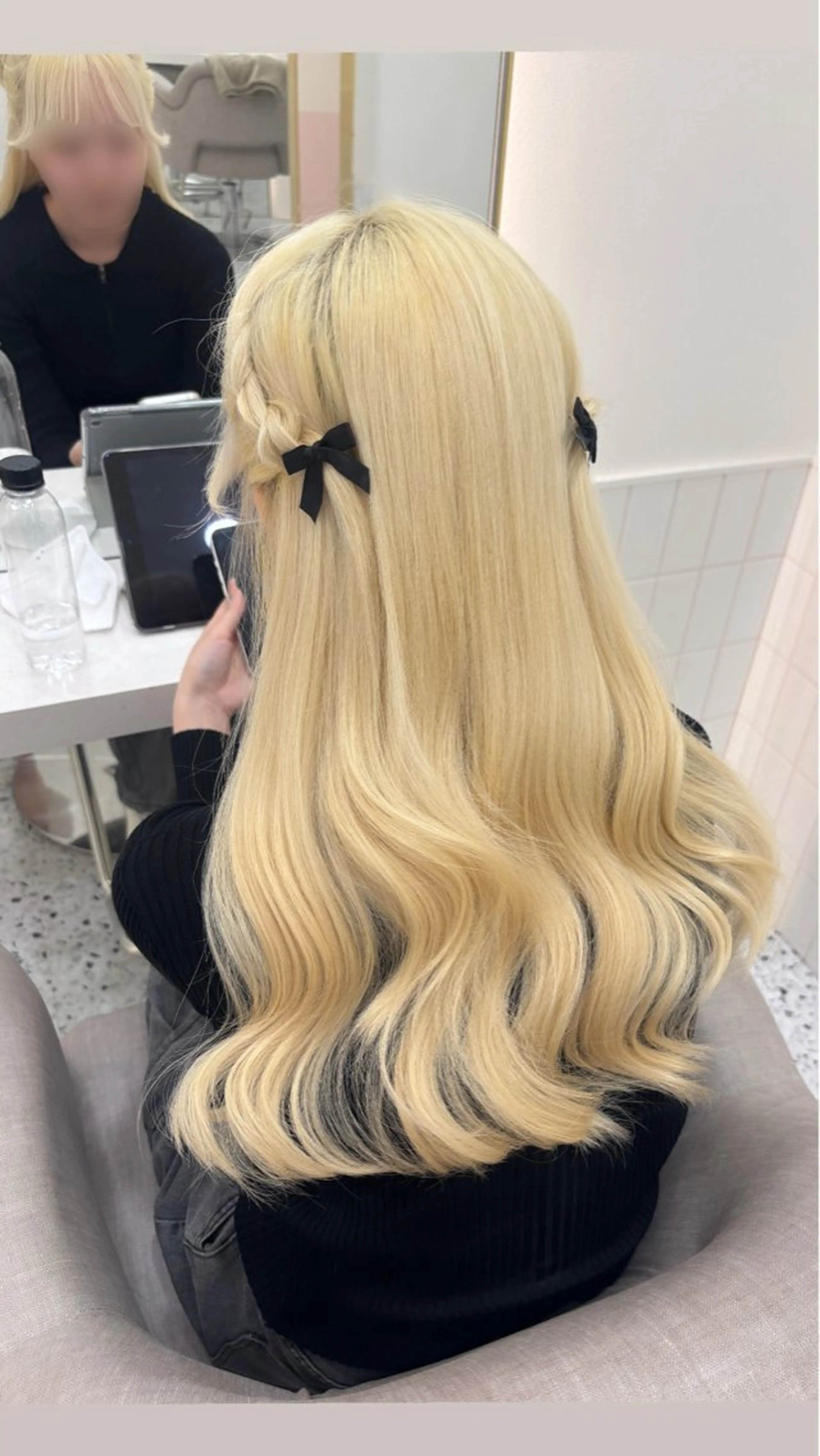 ロング 💎のぼりゆい/大須 ブリーチなしWカラーのヘアスタイル