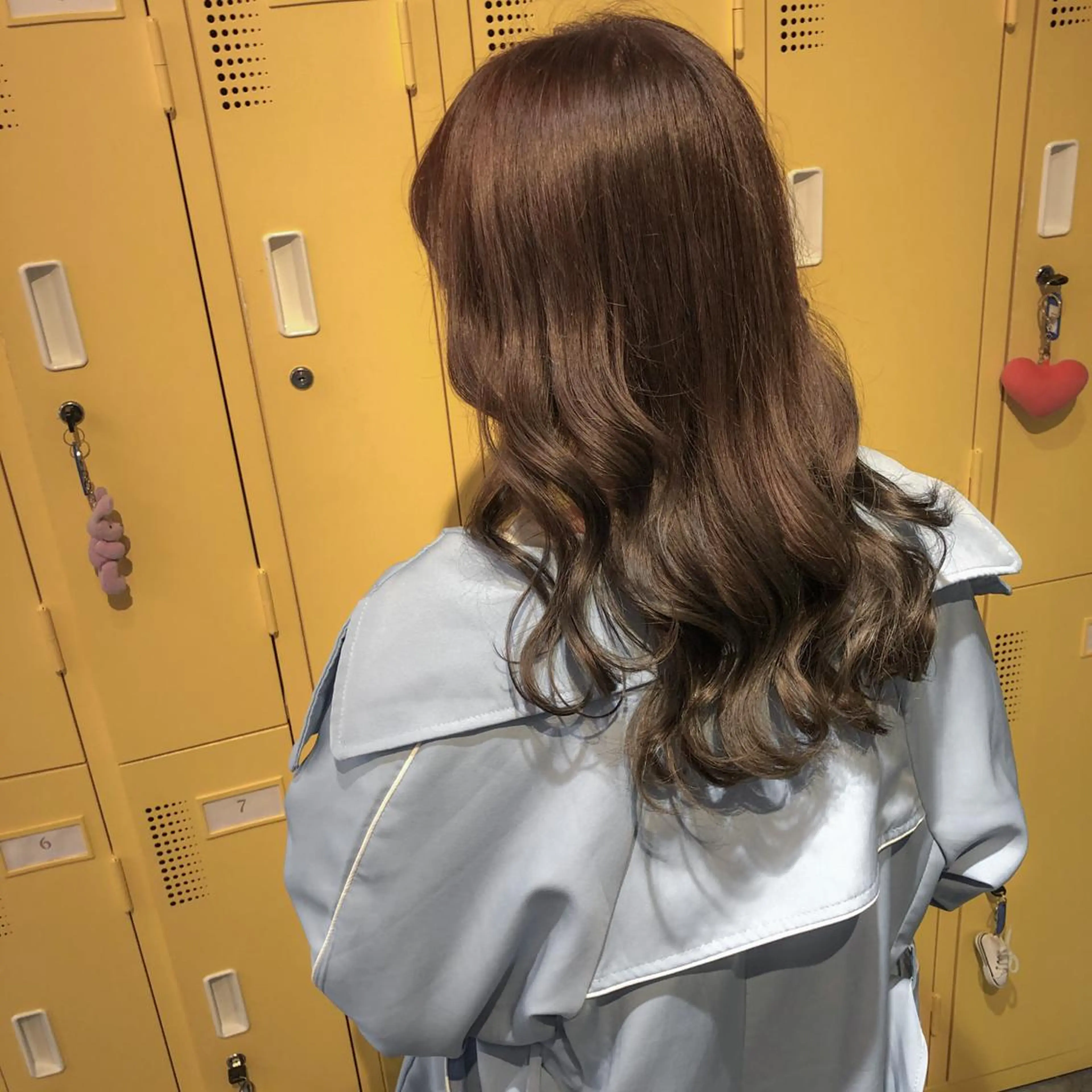 セミロング カラー 💗💗韓国レイヤー yu-ki💗💗のヘアスタイル