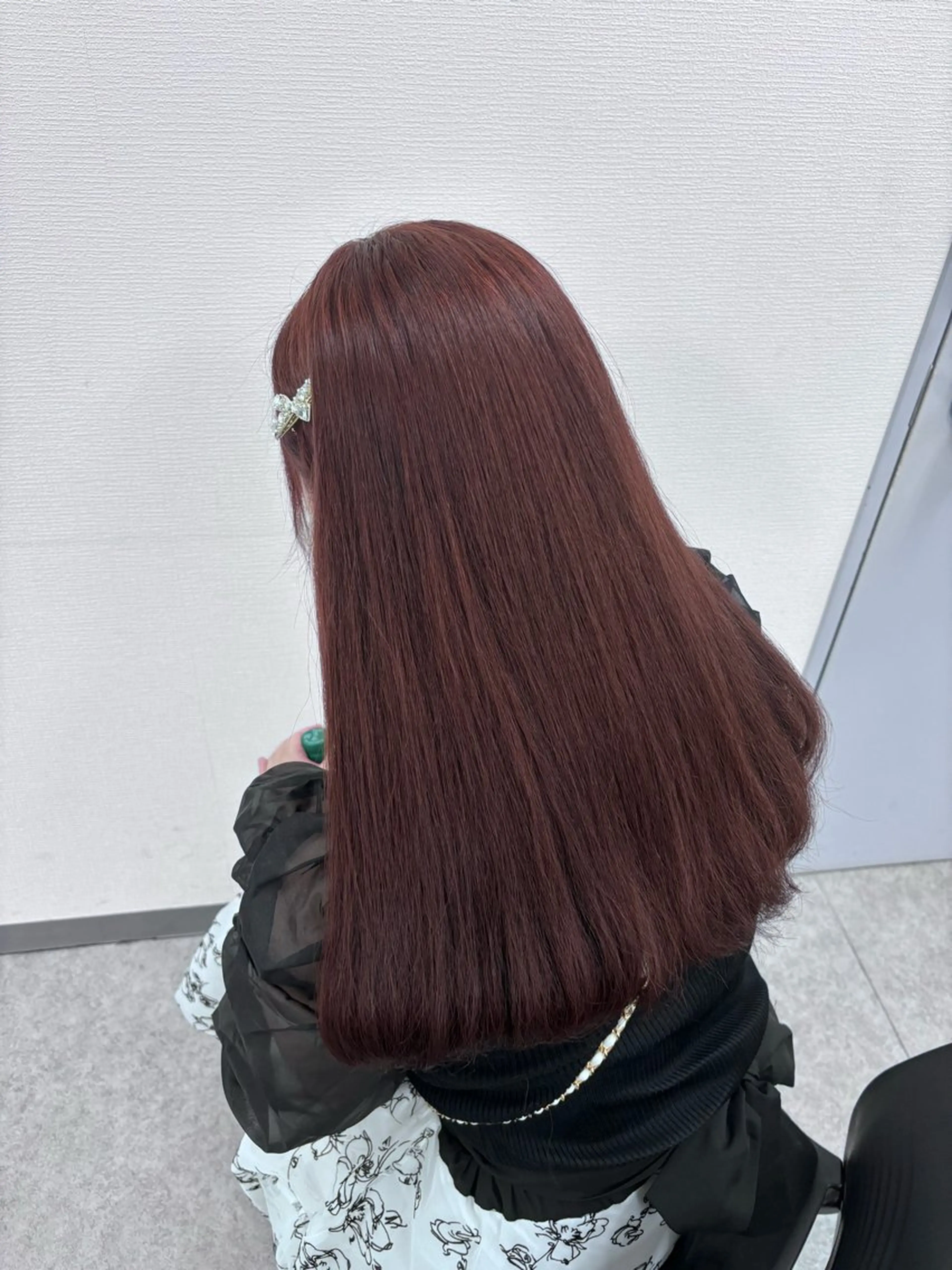 ロング 髪質改善 トリートメント ヘアカラー 韓国風暗髪ヘア🤍 🫧MIREIのヘアスタイル