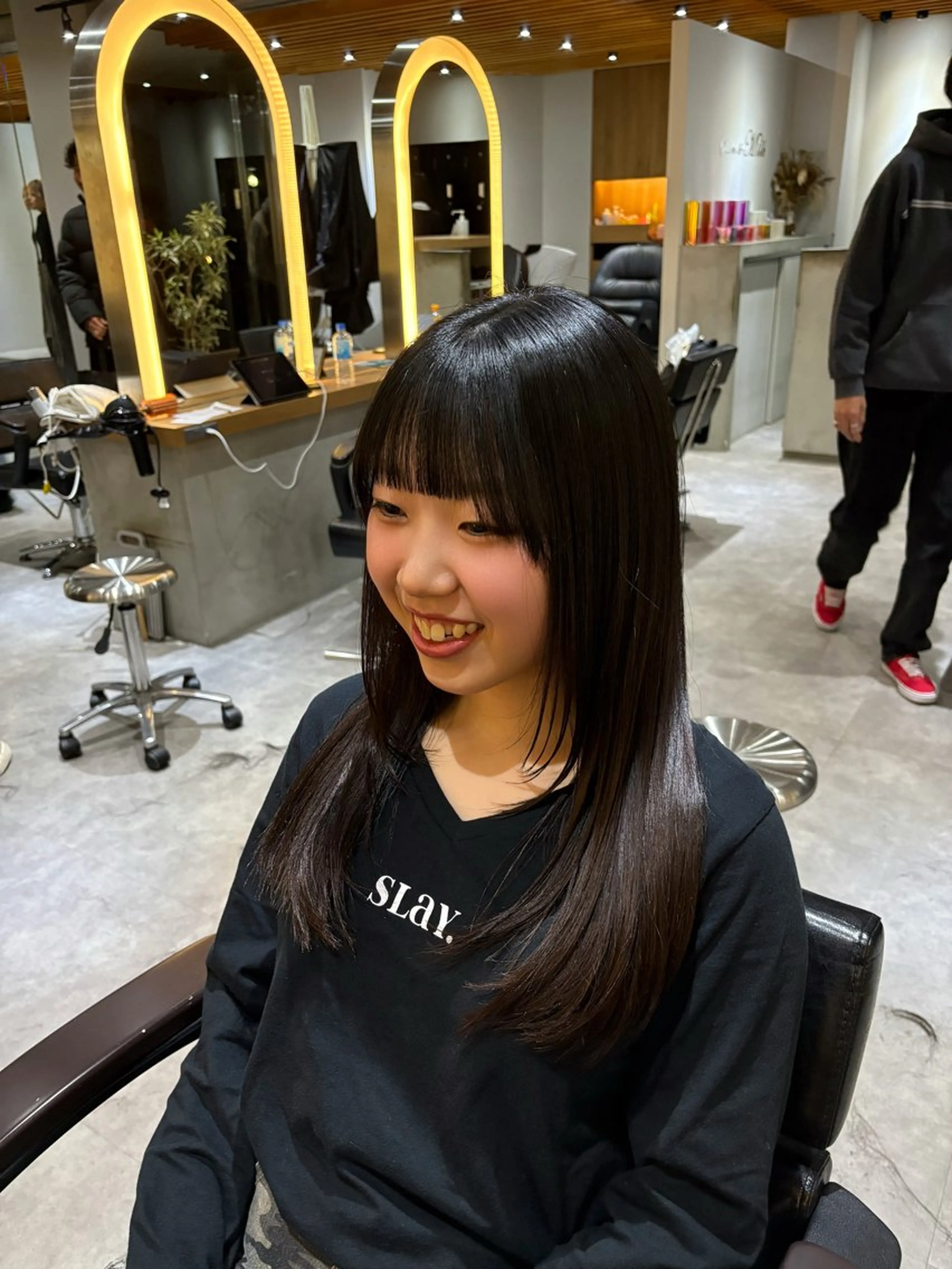 ロング 顔まわりレイヤー レイヤーカット 🌿レイヤー/暖色/ 艶カラー/Rukiのヘアスタイル