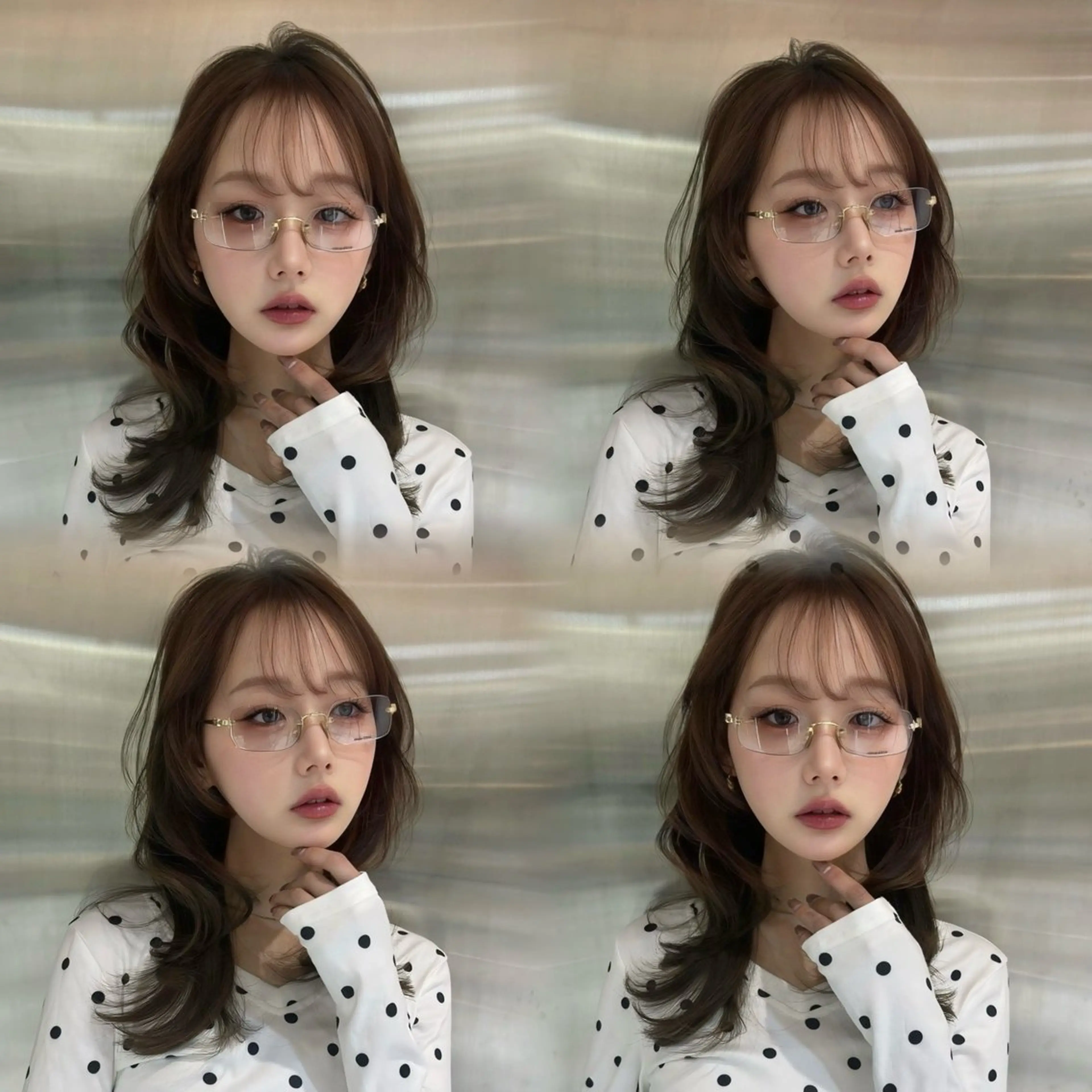 ロング カラー ヘアアレンジ 透明感カラー 韓国風ヘア レイヤーカット ワンホンヘア ヘアカラー トリートメント 韓国/ワンホン/新宿 /Rumiのヘアスタイル