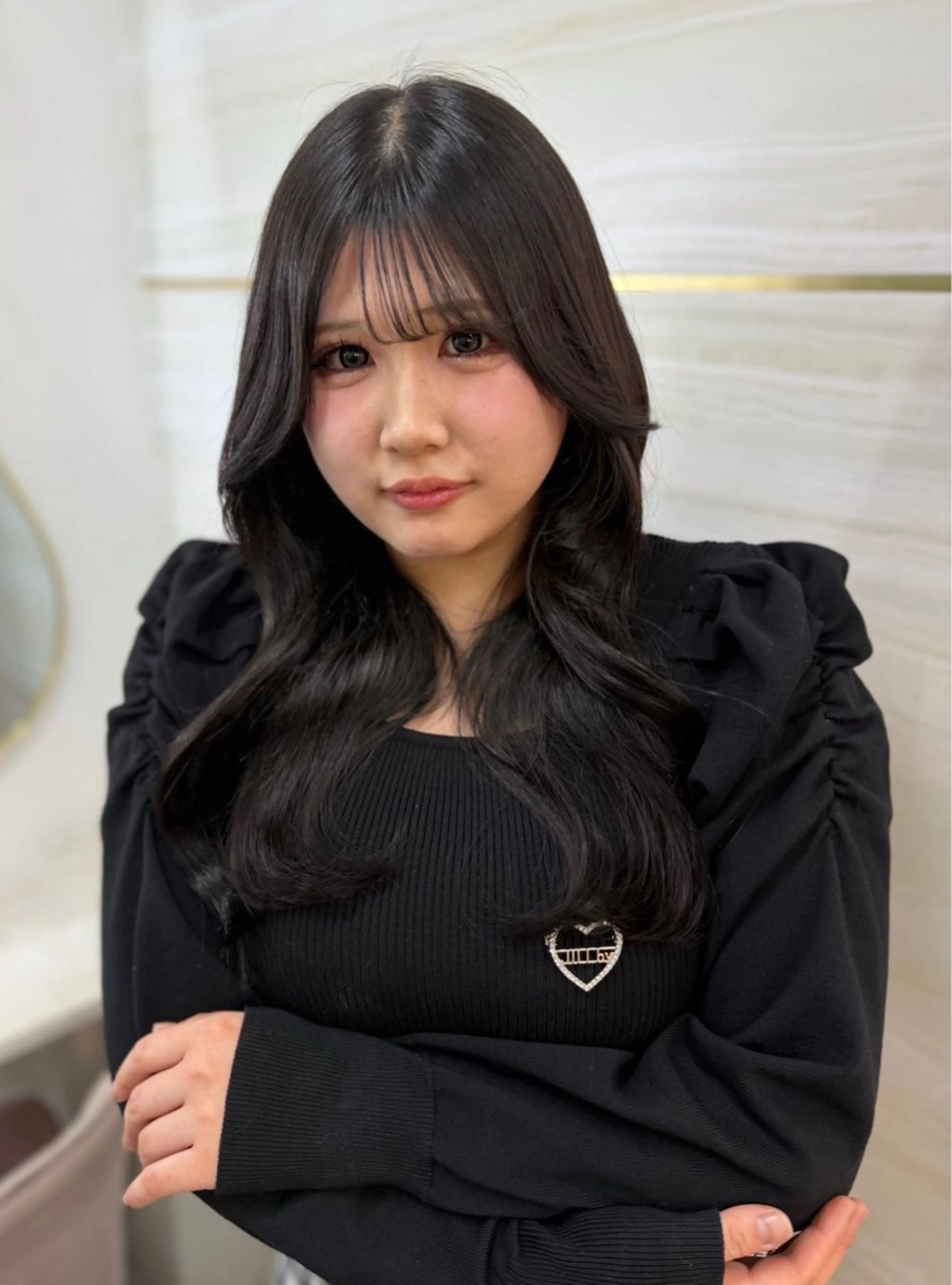 セミロング 島崎 穂乃香のヘアスタイル