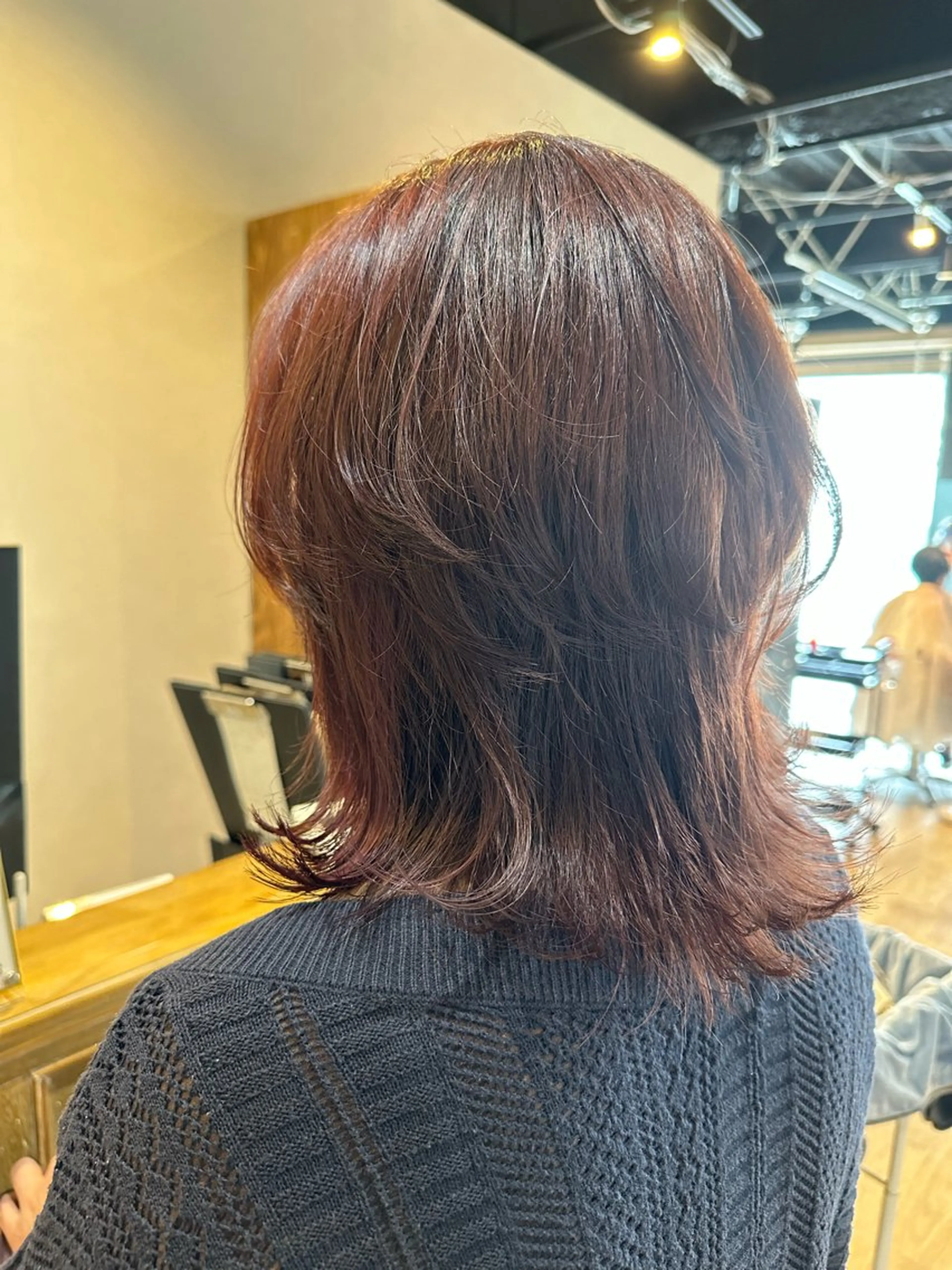 セミロング カット ヘアカラー トリートメント 髪質改善&ストレート ‪✂︎‬鈴木青樹のヘアスタイル
