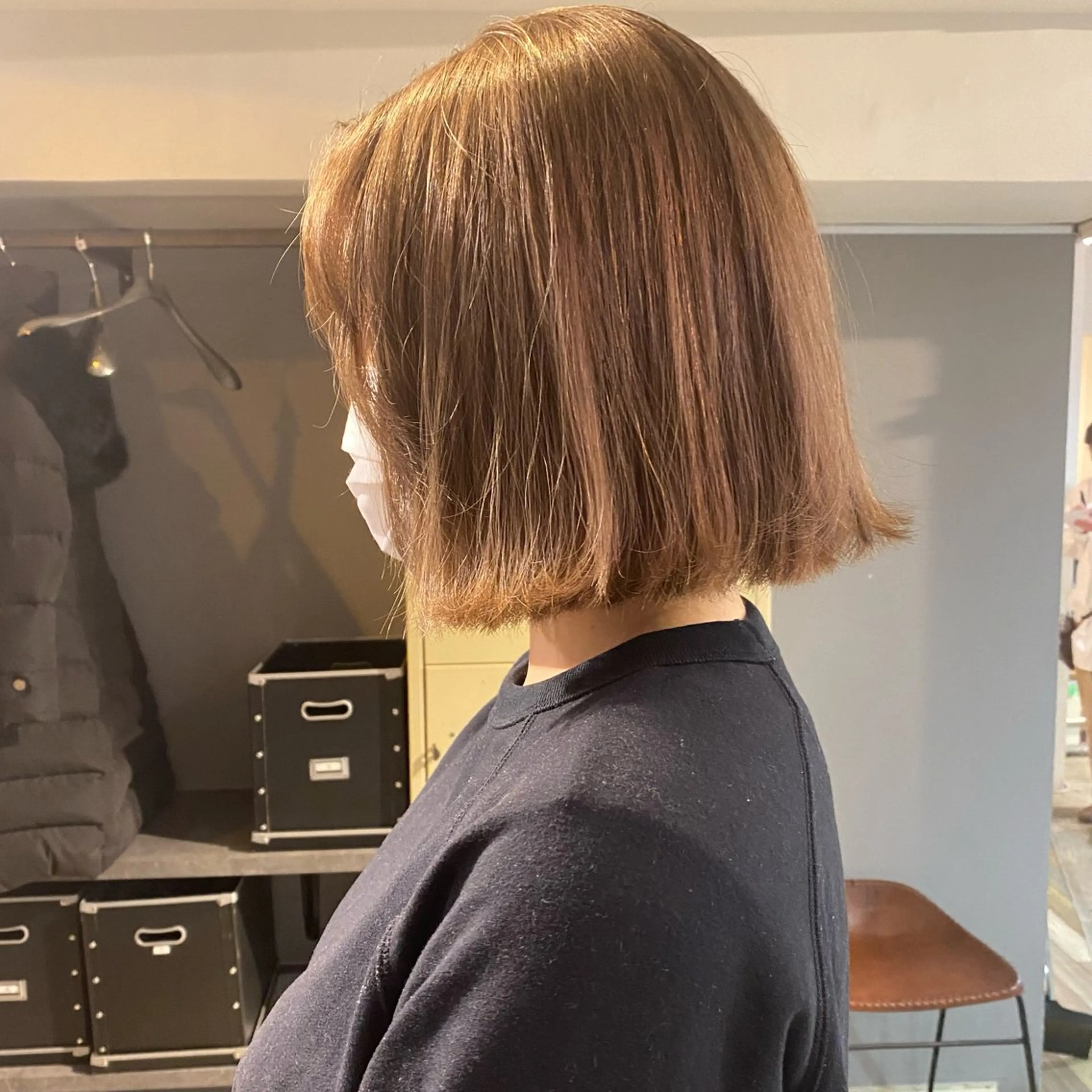 ミディアム カラー ブリーチ ブラウンカラー ケアブリーチ ココアブラウン ダブルカラー ヘアカラー ブリーチ／韓国ヘア✨ Takeのヘアスタイル