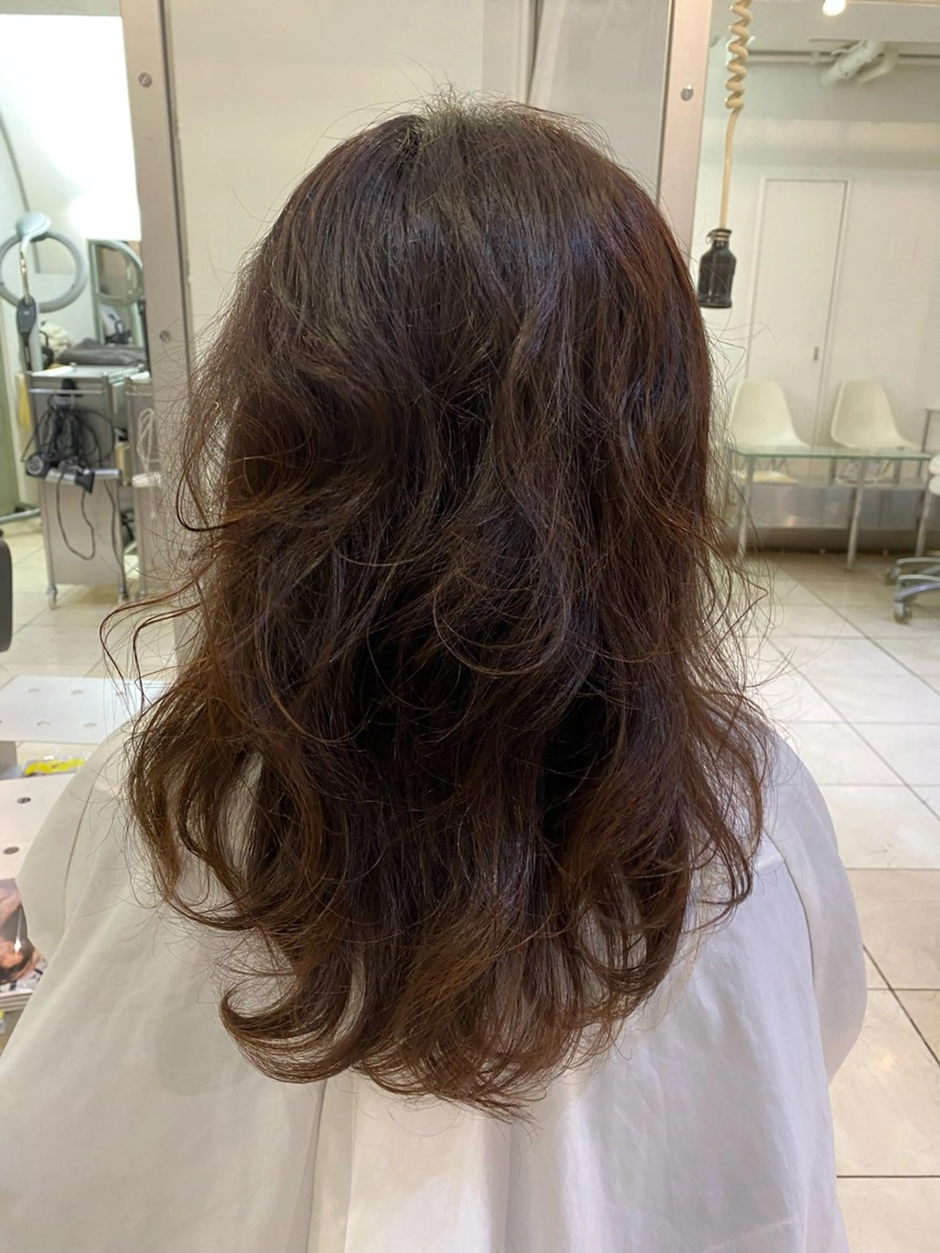 ロング パーマ ハイレイヤー レイヤーカット FACE-T所属・ボブカット/ パーマARAI🫧のヘアスタイル