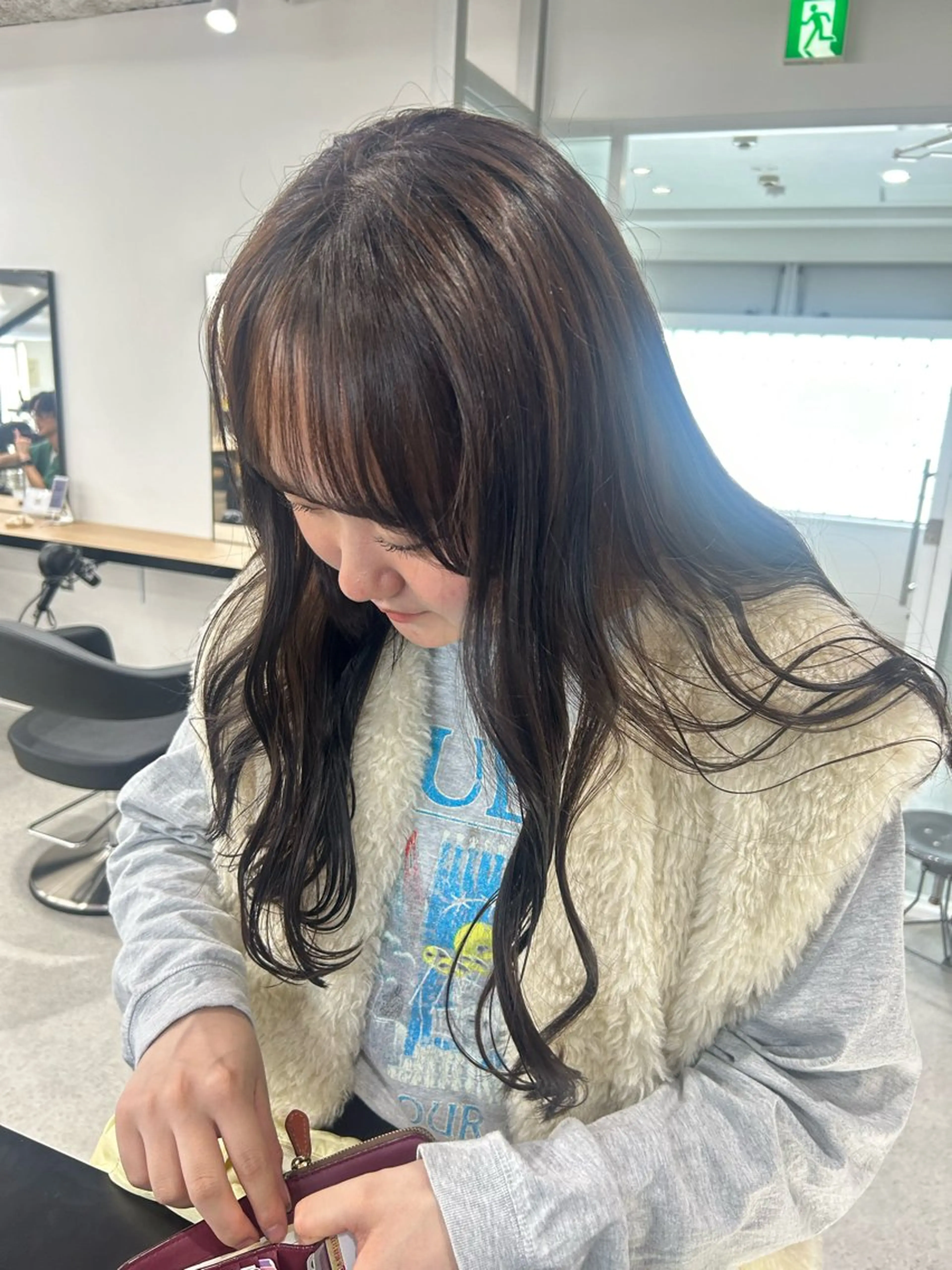 ロング カラー 愛結 暖色カラー🎀🩰のヘアスタイル