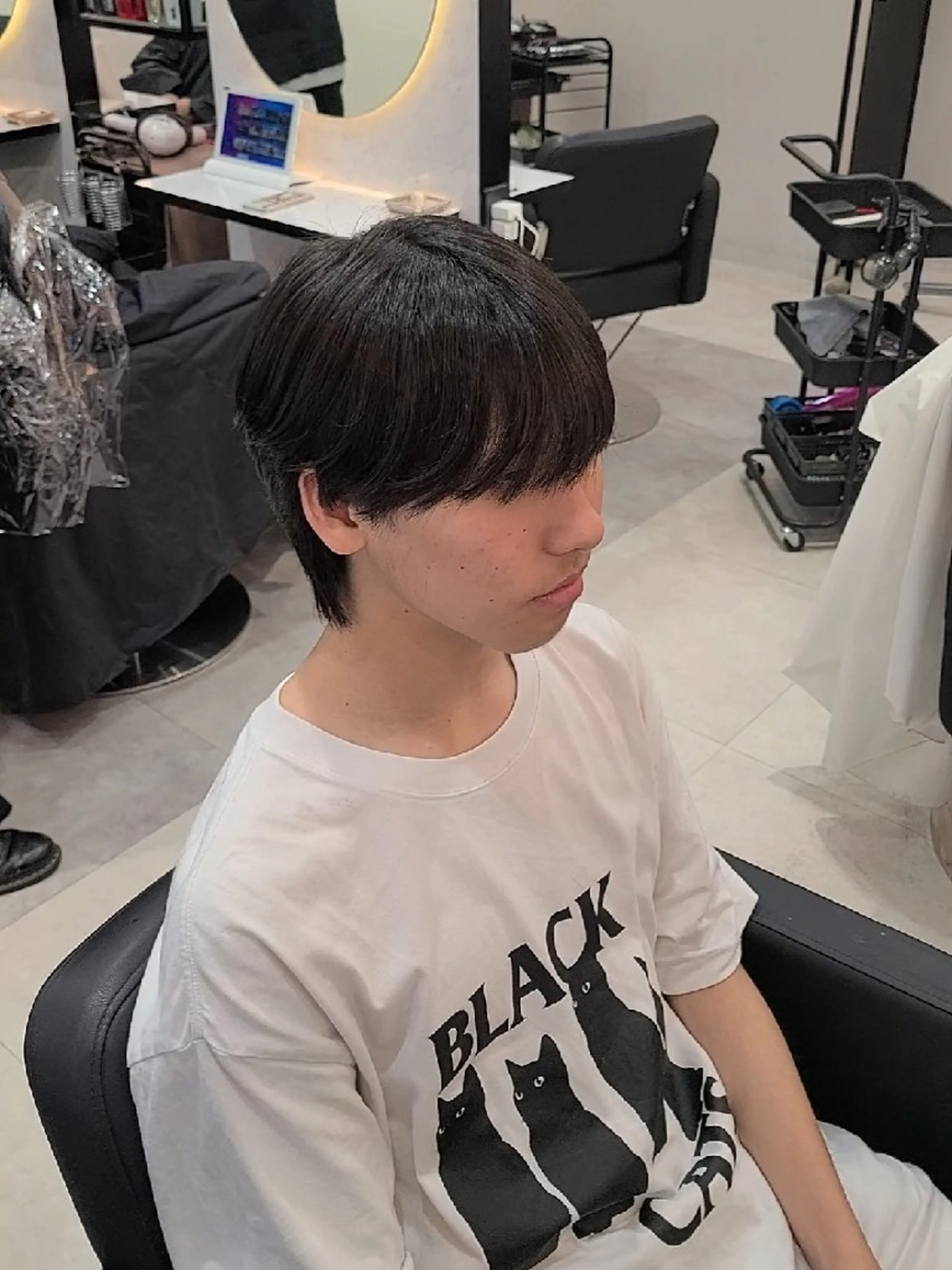 セミロング ウルフカット カット ヘアセット Lapis 名古屋駅前店所属・LEN名古屋/パーマ 海外ヘア/メンズ特化のヘアスタイル