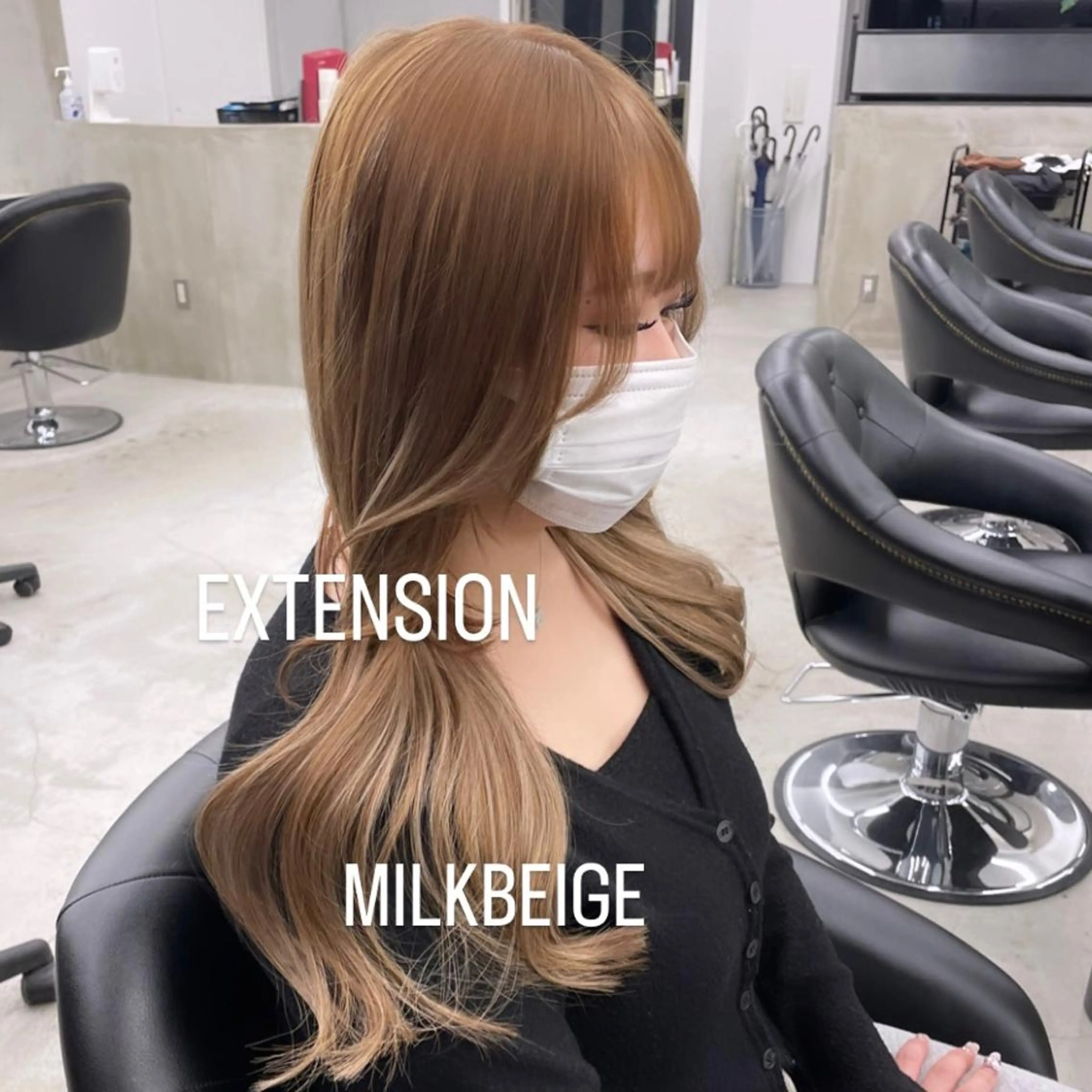 ロング カラー ヘアカラー エクステ エクステ🩵ブリーチ 韓国ヘア🩵KAEのヘアスタイル