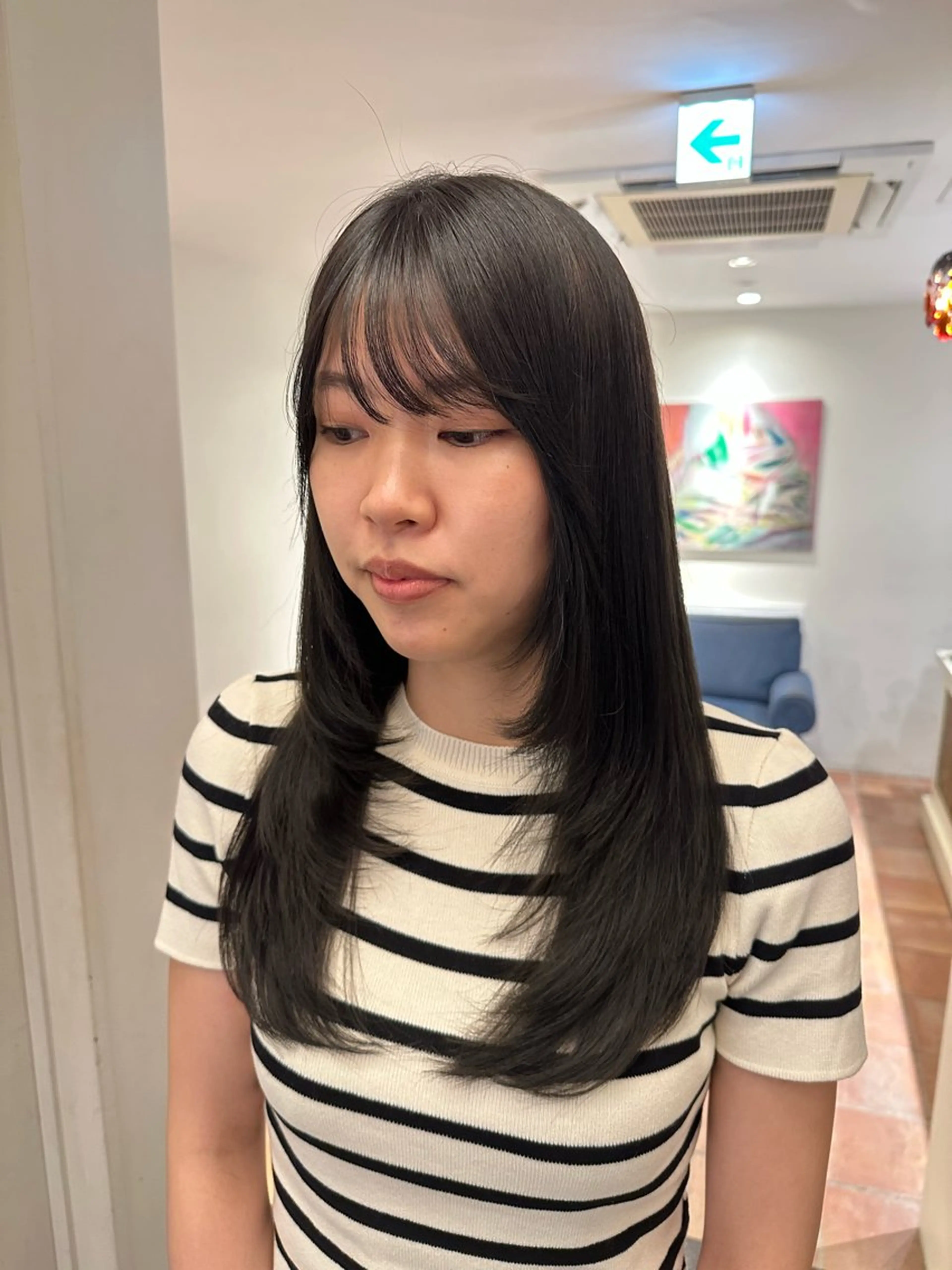 ロング カラー ヘアカラー 安丸 結夏のヘアスタイル