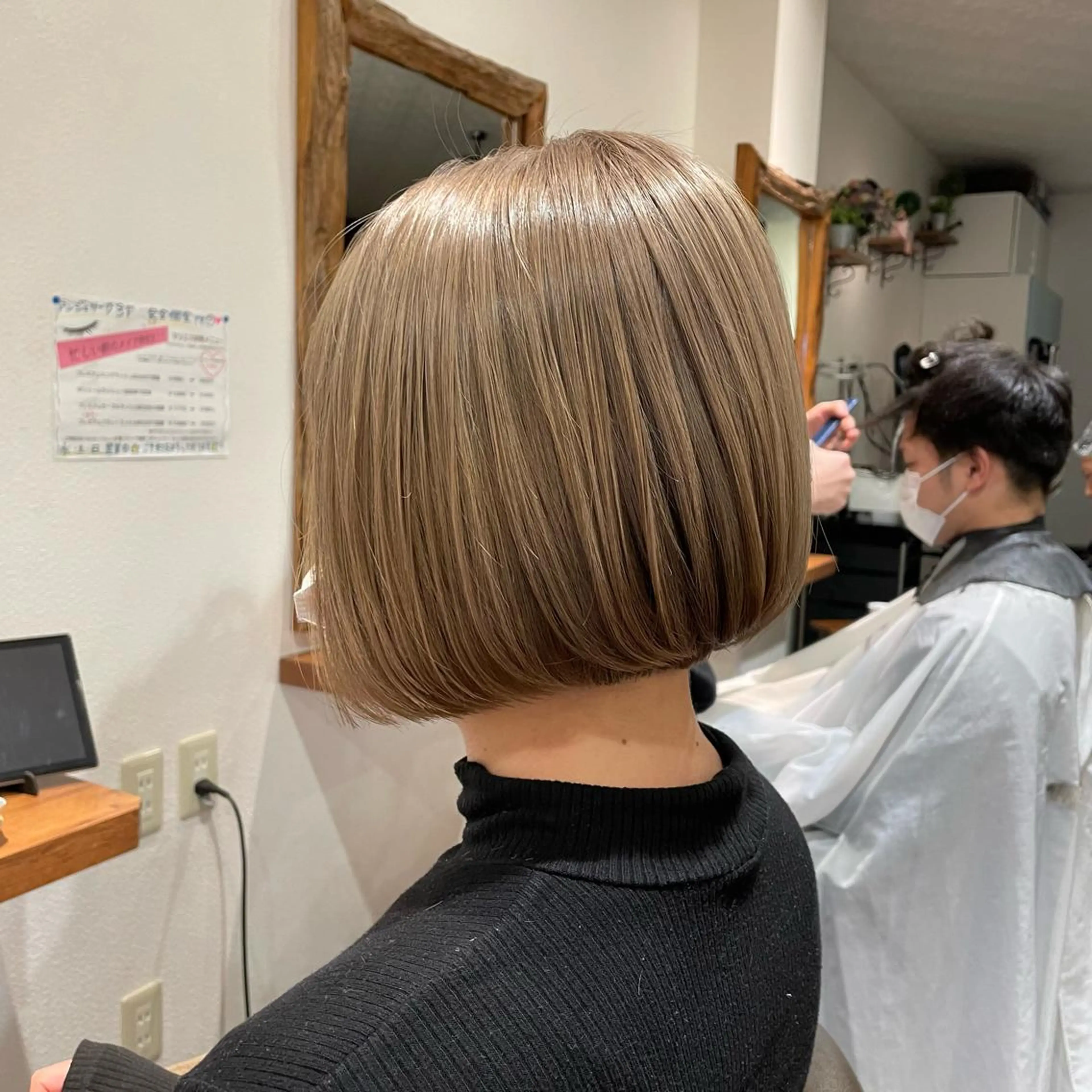 【ダブルカラー】似合わせカット➕ケアブリーチ➕髪質改善カラー➕4stepケアトリートメント💎の写真