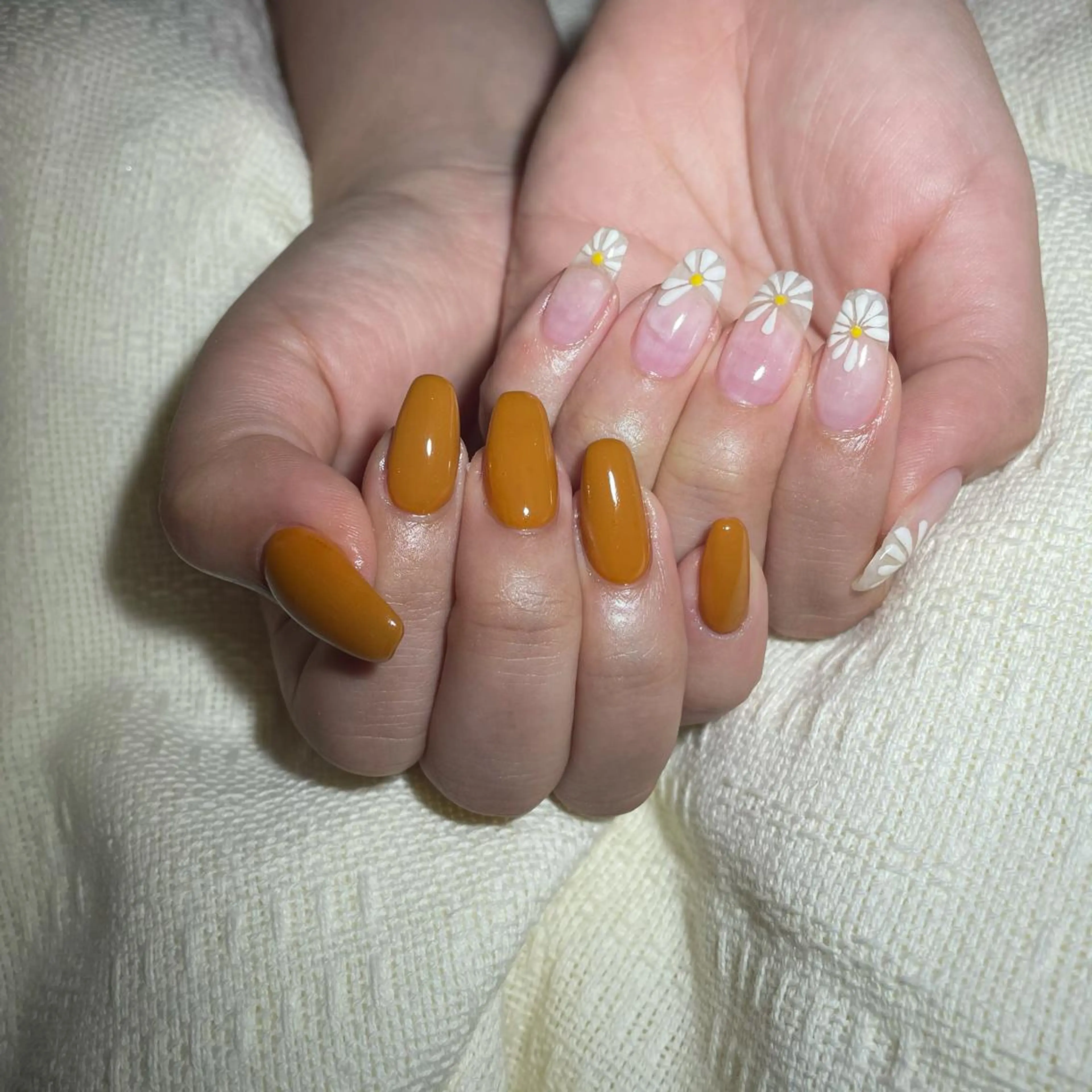 ネイル オレンジ miki一宮 プライベートサロンのネイルデザイン