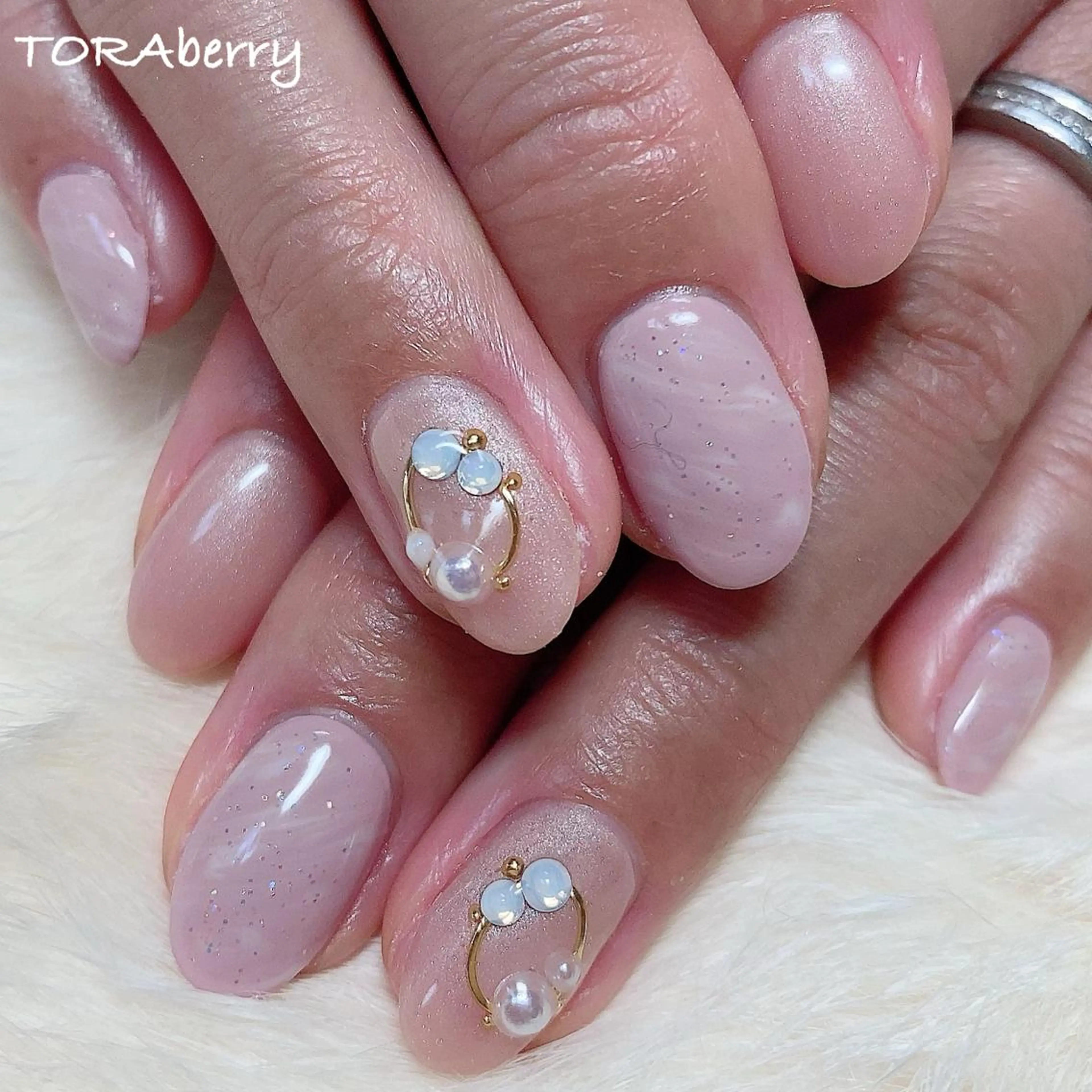 ネイル 大理石ネイル(マーブル) ハンドネイル ネイリスト なつみのネイルデザイン