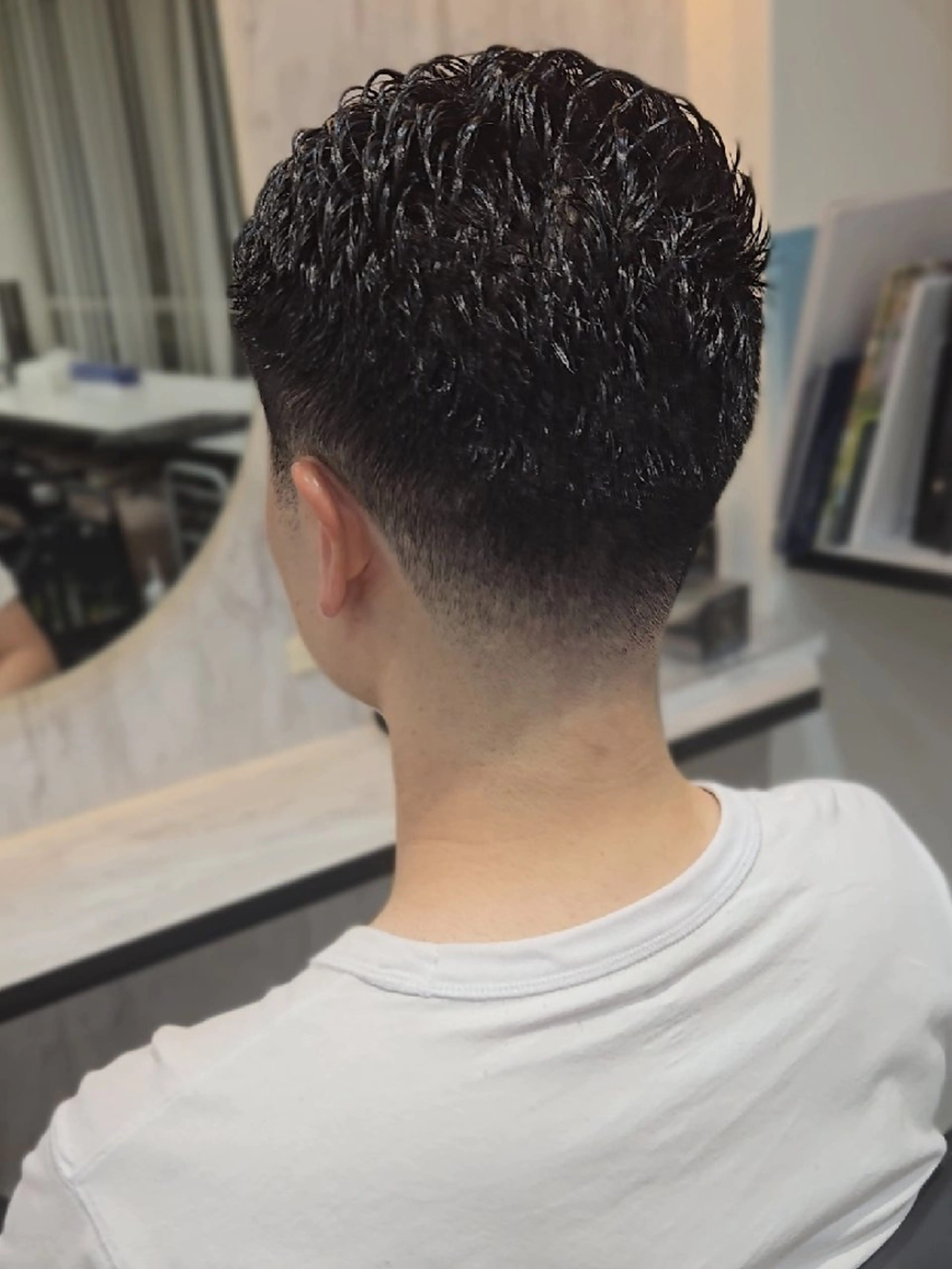 メンズ ショート フェードカット カット ヘアセット Lapis 名古屋駅前店所属・LEN名古屋/パーマ 海外ヘア/メンズ特化のヘアスタイル