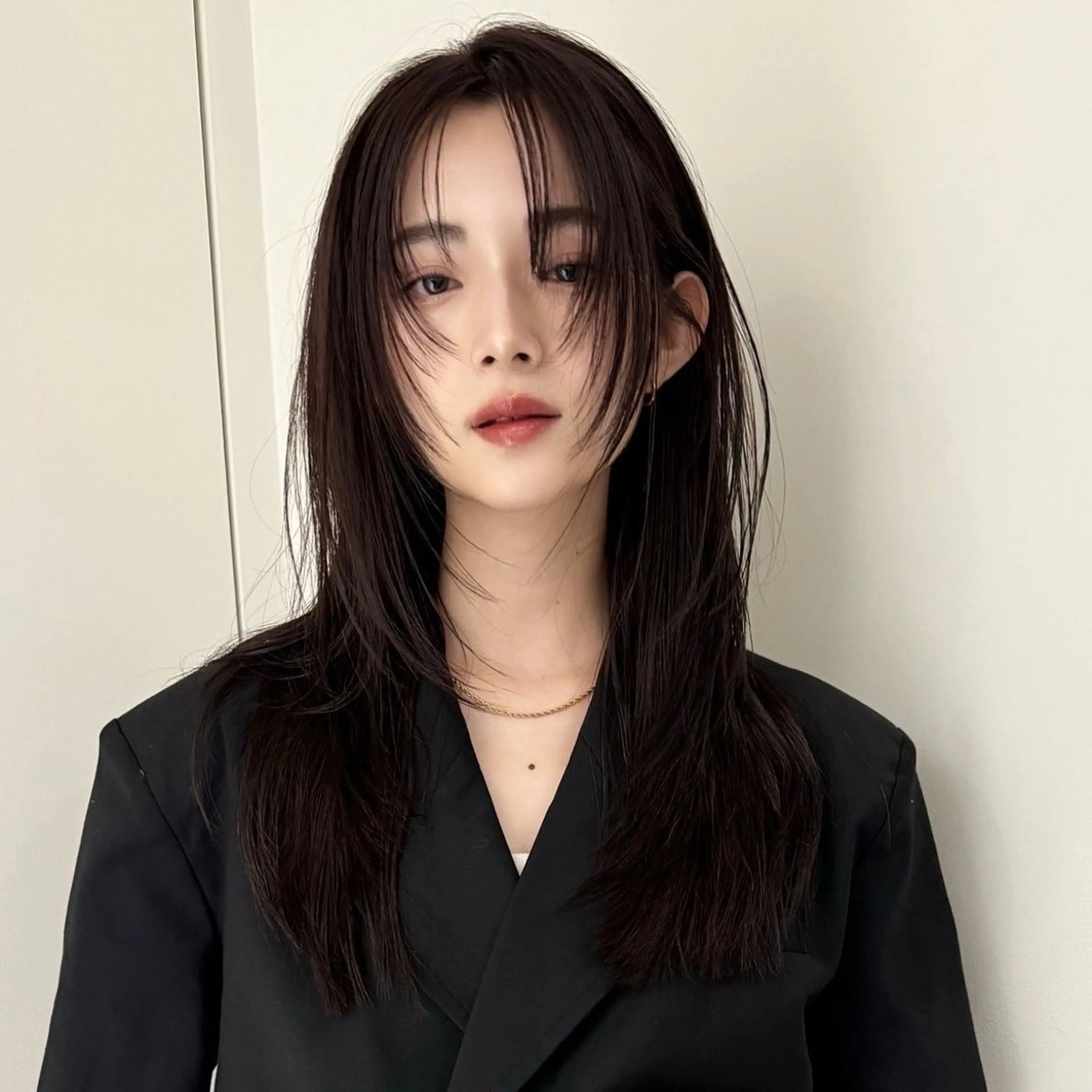 ロング カラー ベージュカラー ブラウンカラー 顔周りカット レイヤーカット 表参道/レイヤー/ 髪質改善/ryoのヘアスタイル