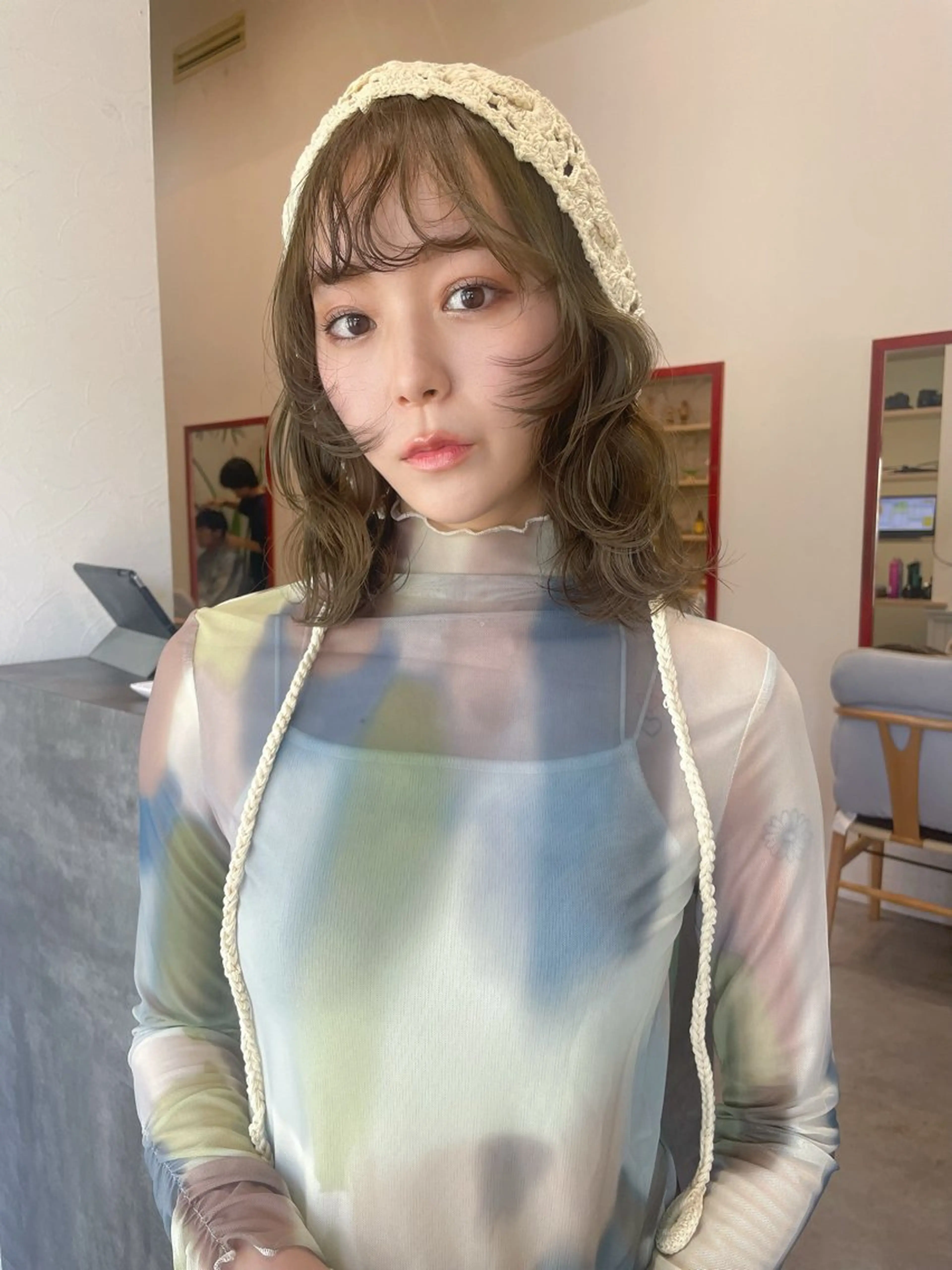 セミロング カット ヘアカラー トリートメント 🌈高田大夢似合わせ 透明感カラー🌈のヘアスタイル