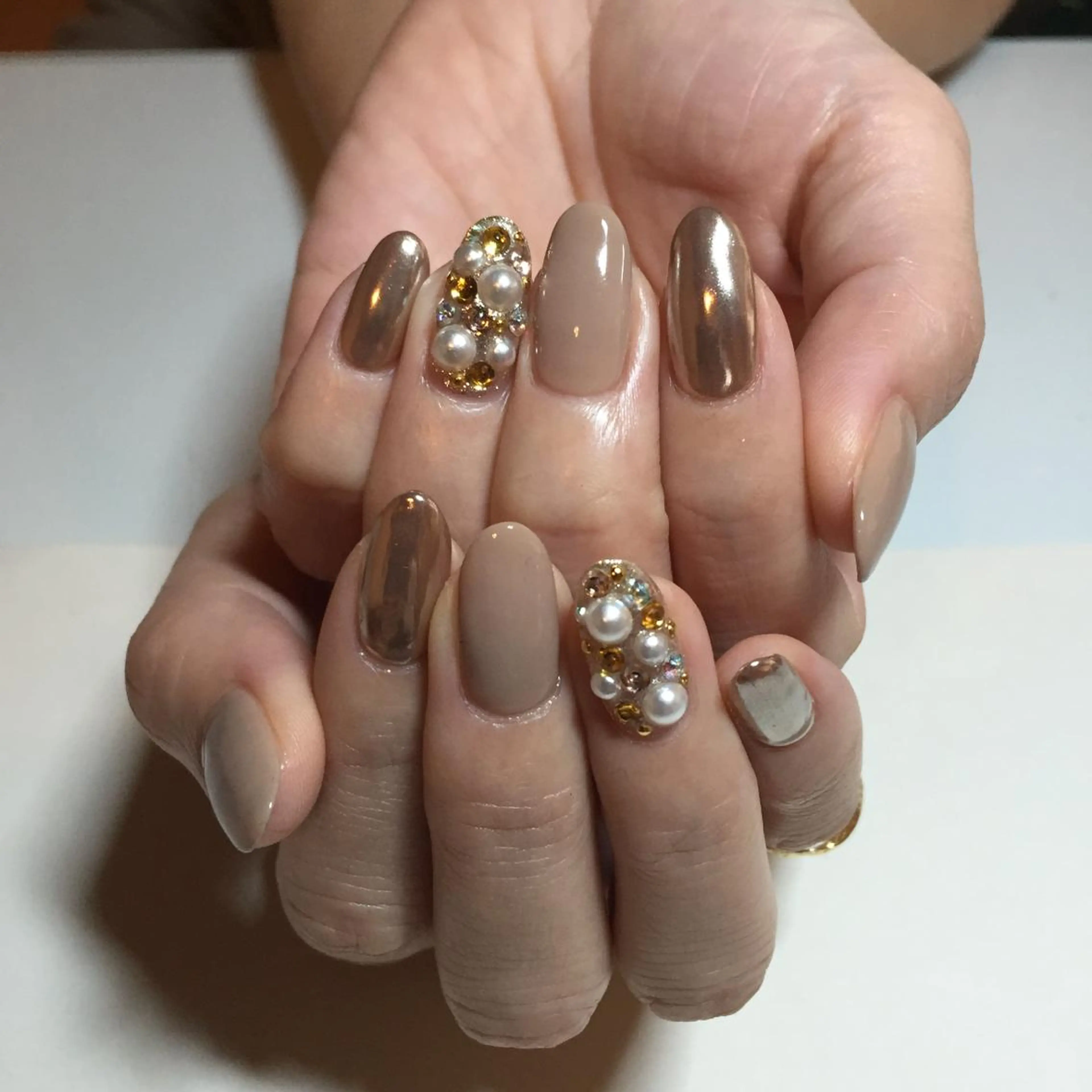 ネイル ミラーネイル g-up nail所属・米田 律子のネイルデザイン
