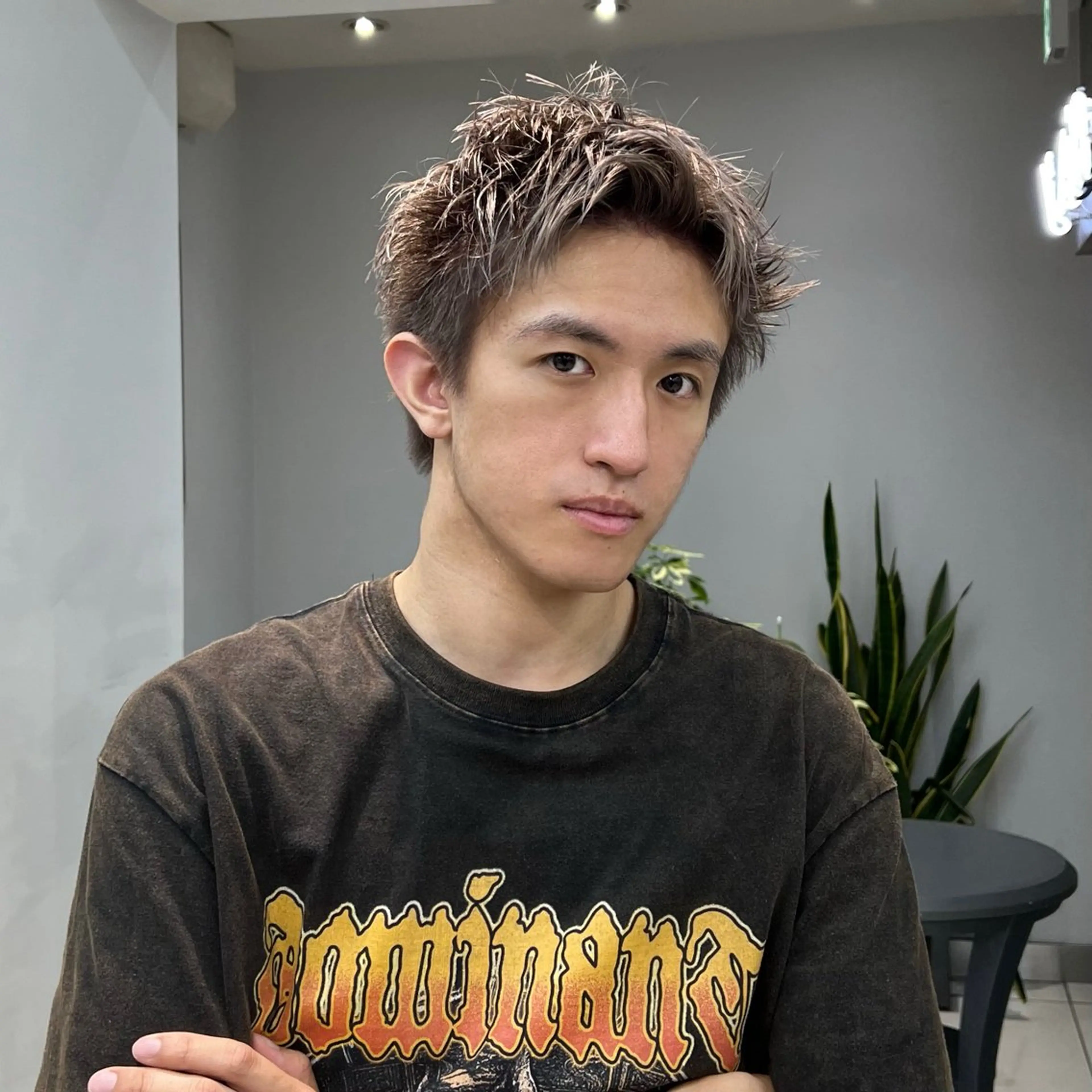 カラー メンズ ハイトーンカラー/ さらさのヘアスタイル