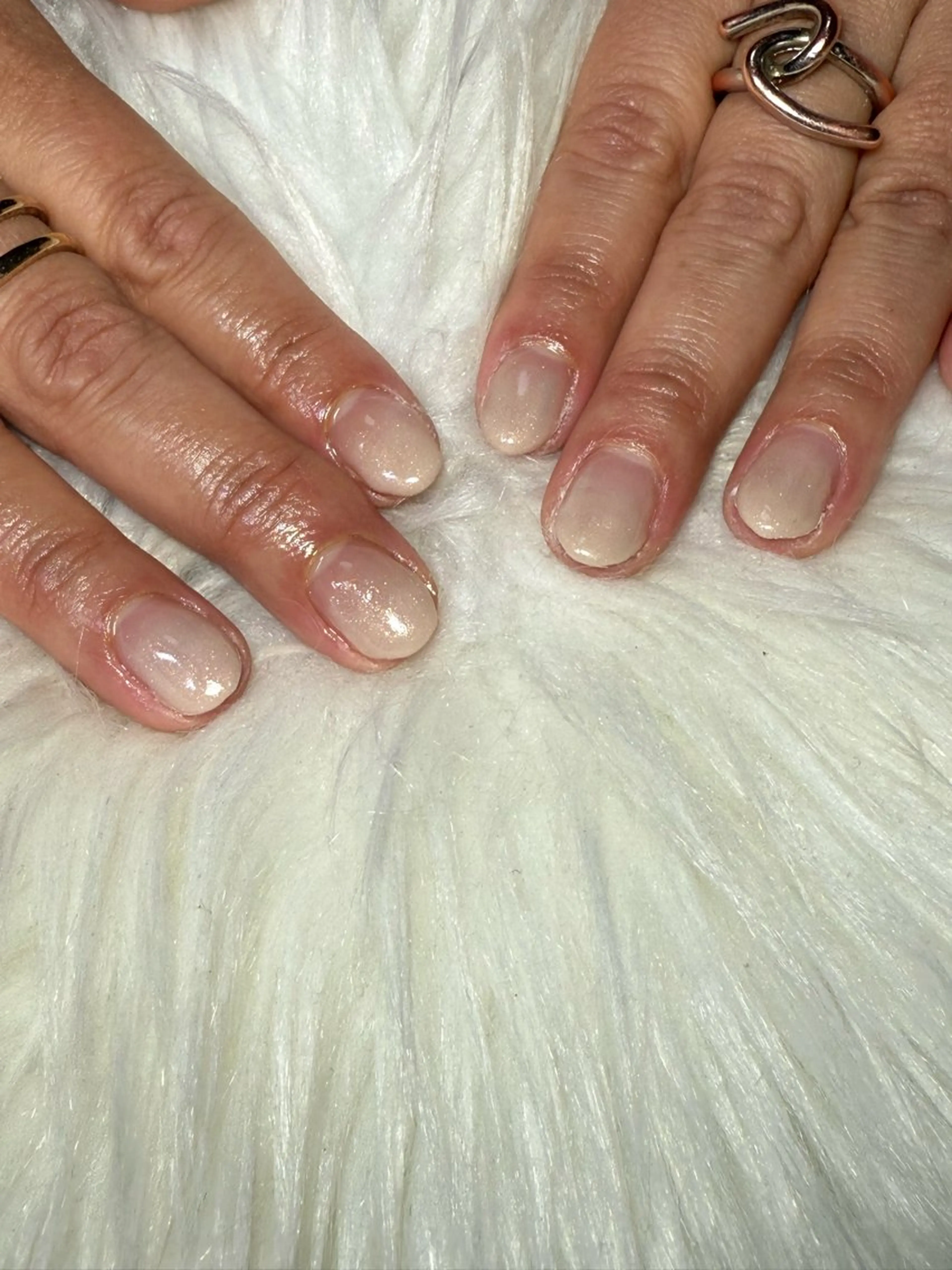 ネイル クリアネイル グラデーション ハンドネイル フットネイル miwa ミワのネイルデザイン