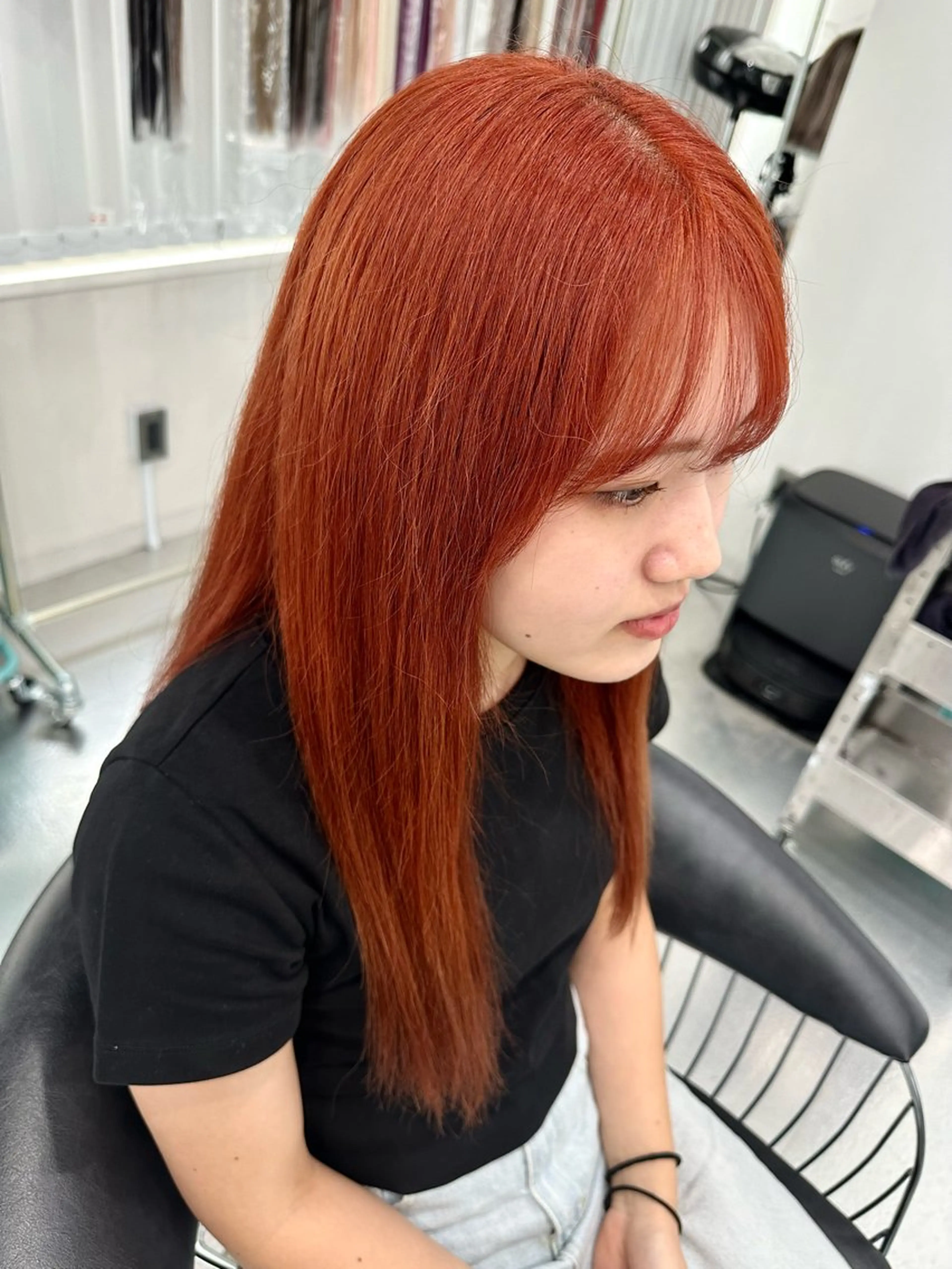 ロング ヘアカラー ならざきつぐみ /天王寺/ハイトーンのヘアスタイル