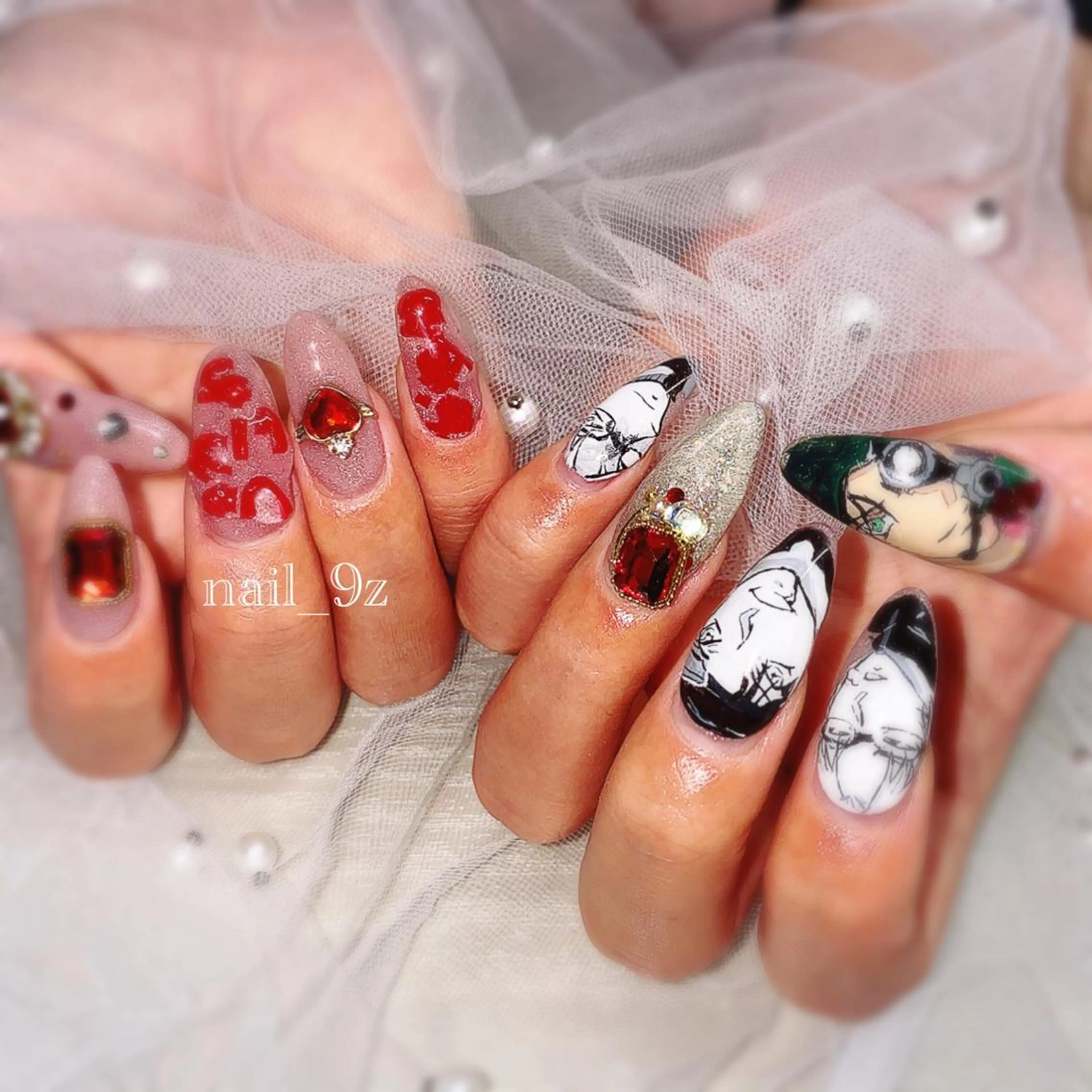 ネイル 🎀 Mayu 🎀痛ネイルのネイルデザイン