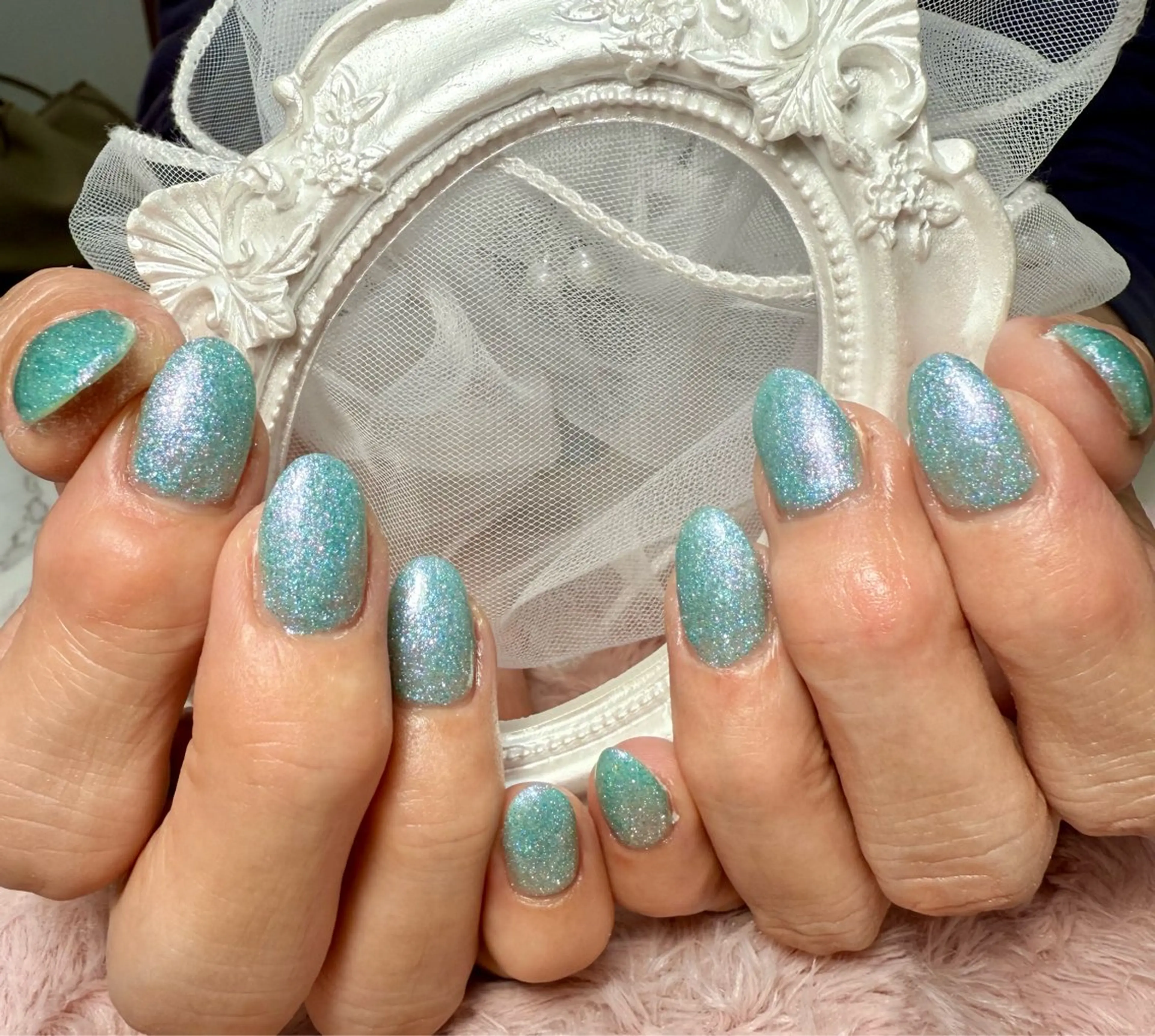 ネイル アートネイル チークネイル フラッシュネイル フラッシュマグ フレンチネイル M.N_ nailのネイルデザイン