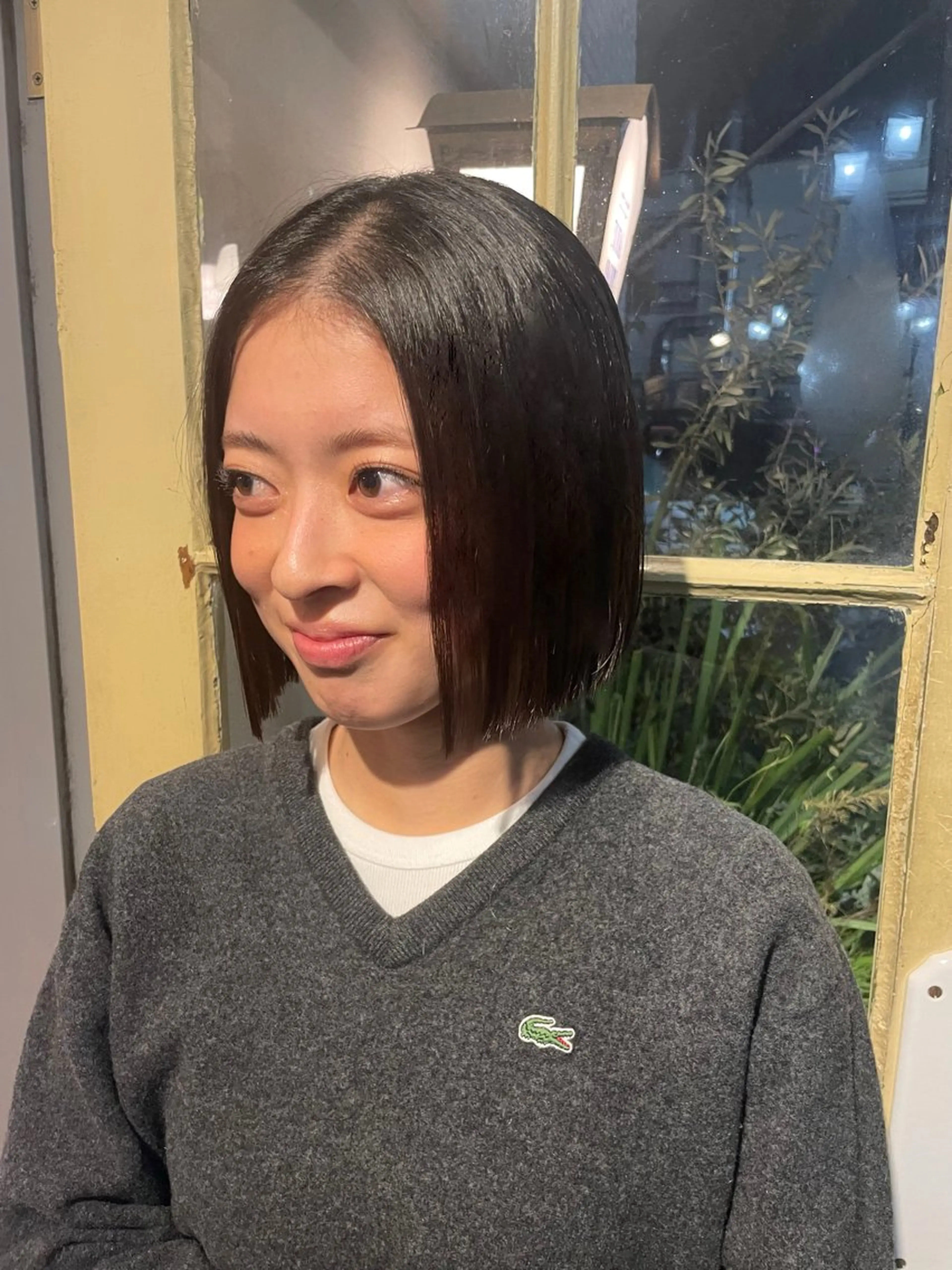 ミディアム 縮毛矯正 KURIA‪‪*⋆ஐ ブリーチ/韓国ヘアのヘアスタイル