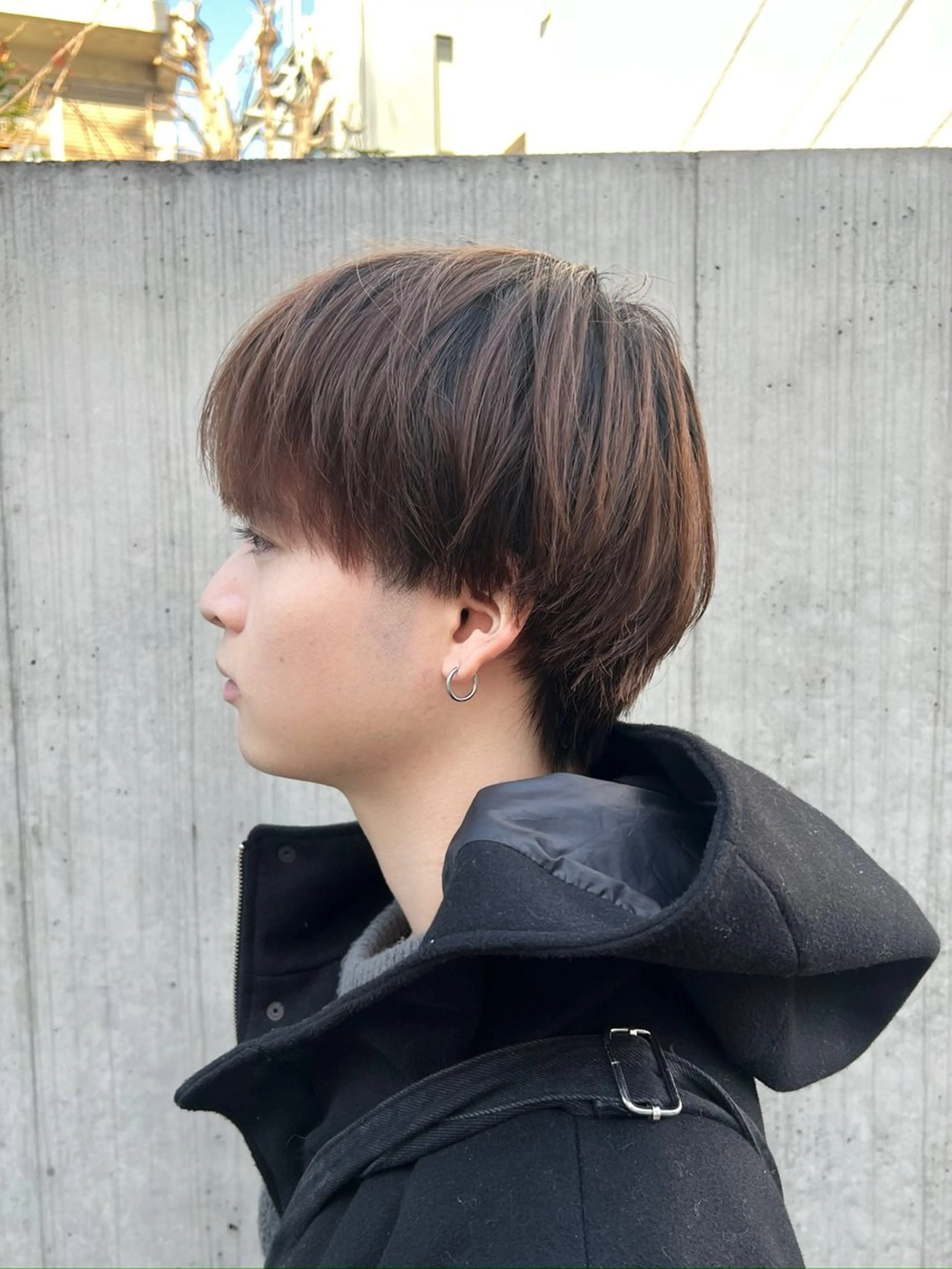 メンズ くすみカラー/メンズ ‎/縮毛/川添桃花‎のヘアスタイル