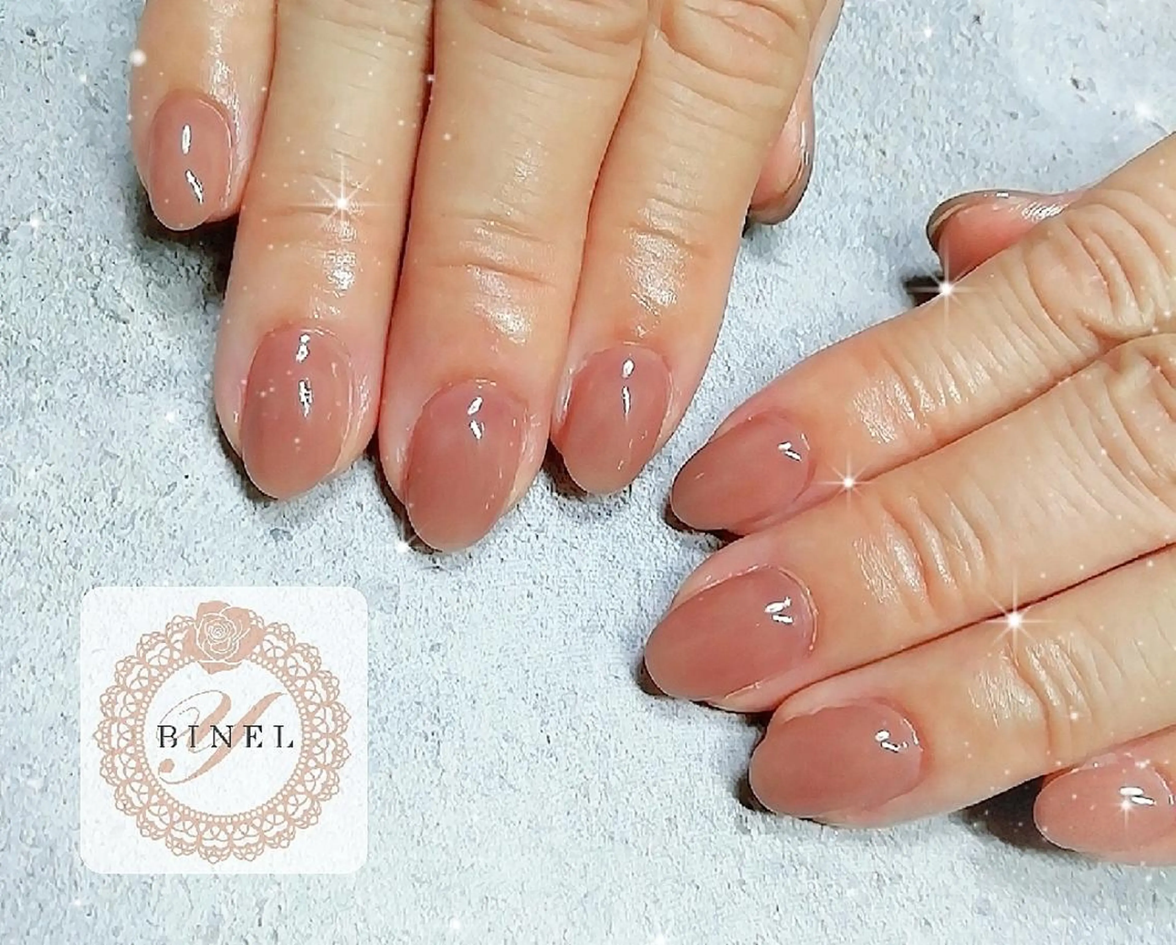 ネイル オフィスネイル ワンカラーネイル ハンドネイル Nail Salon Y.BINELのネイルデザイン