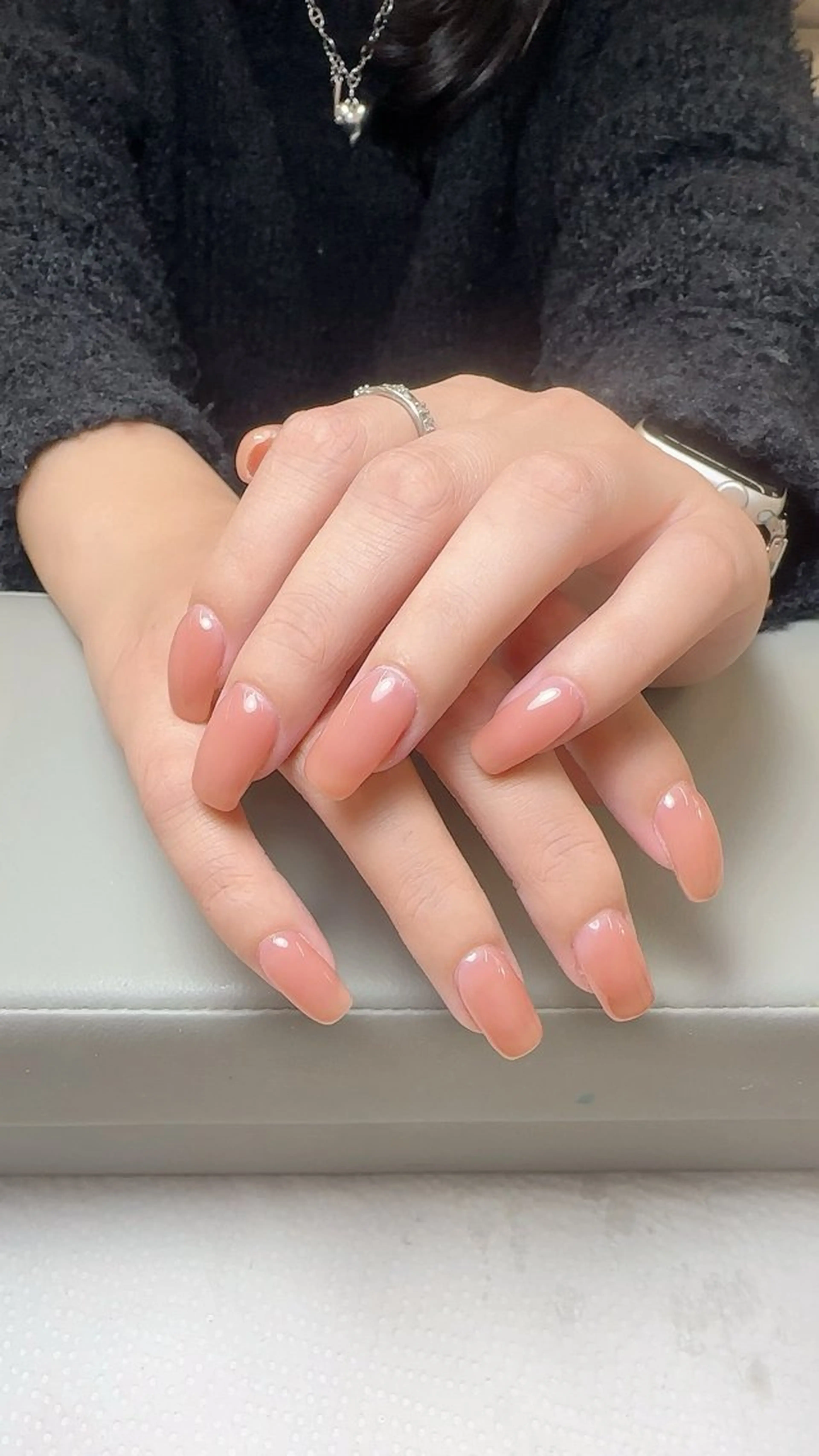 ネイル チークネイル 長さ出し フットネイル フレンチネイル ジェルネイル ハンドネイル ENNY ネイルサロンのネイルデザイン