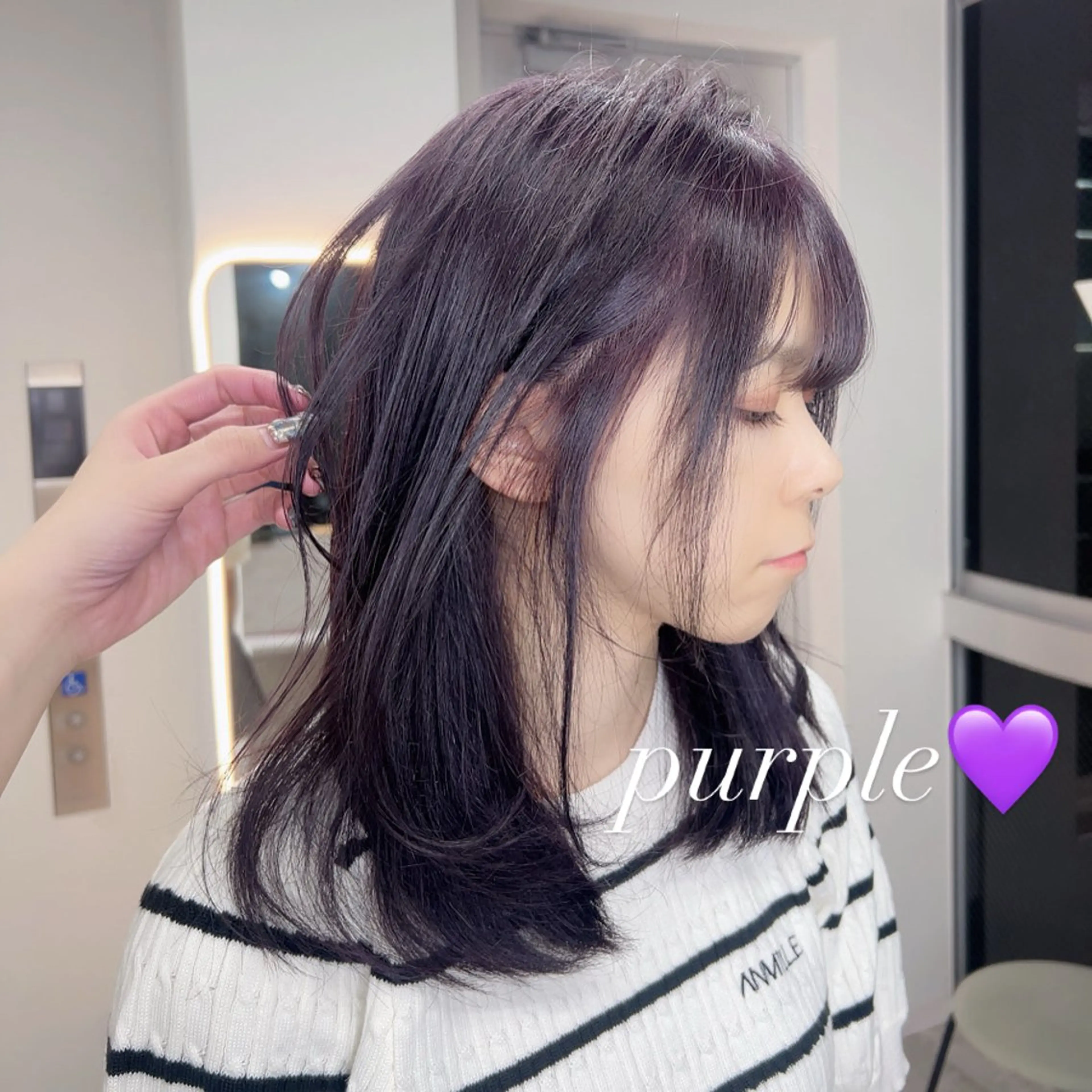 カラー ヘアカラー GiseL さあや博多ハイトーンのヘアスタイル