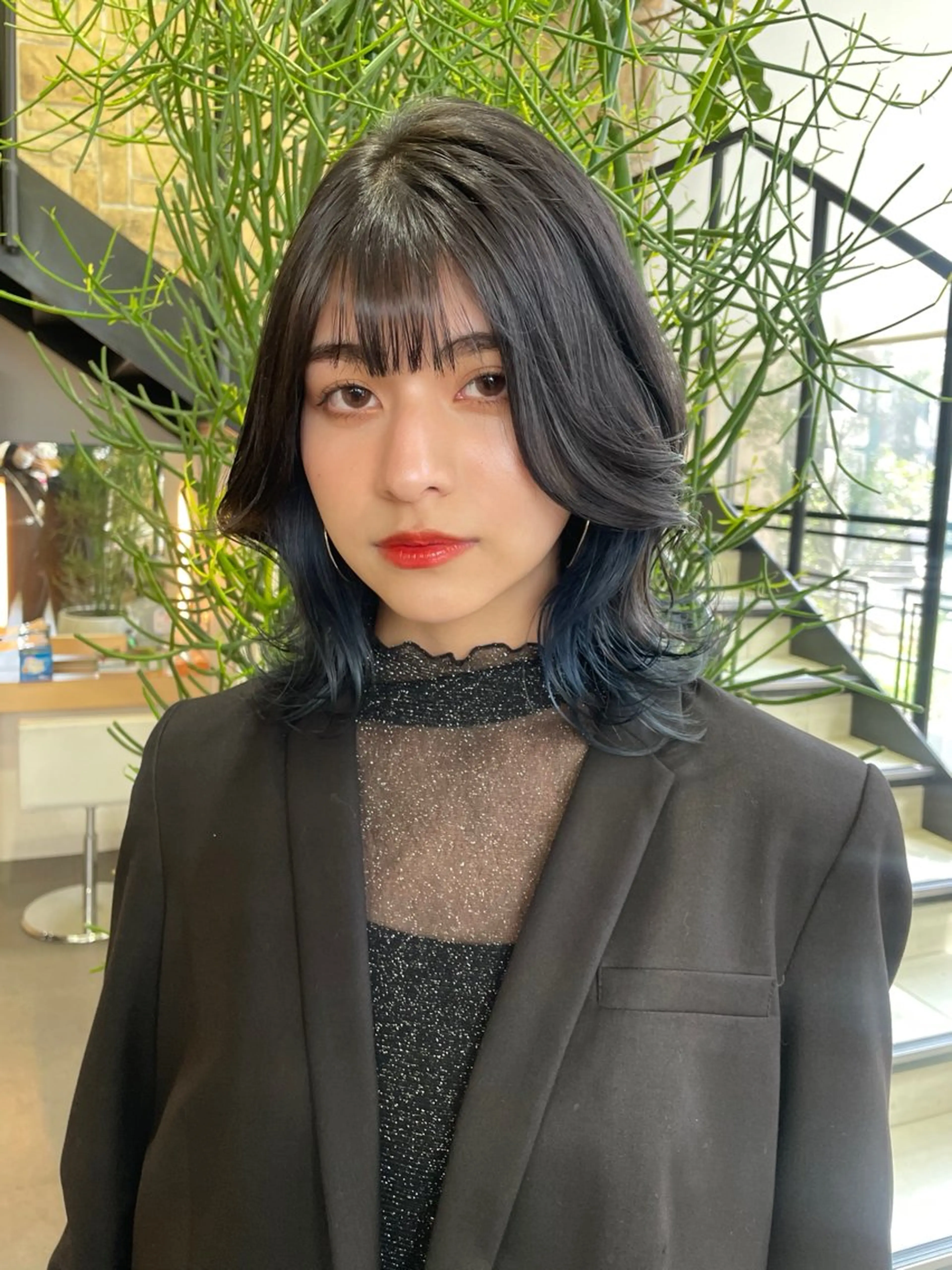 ミディアム ヘアカラー トリートメント 艶カラー/eye 🫧ྀི/栞のヘアスタイル