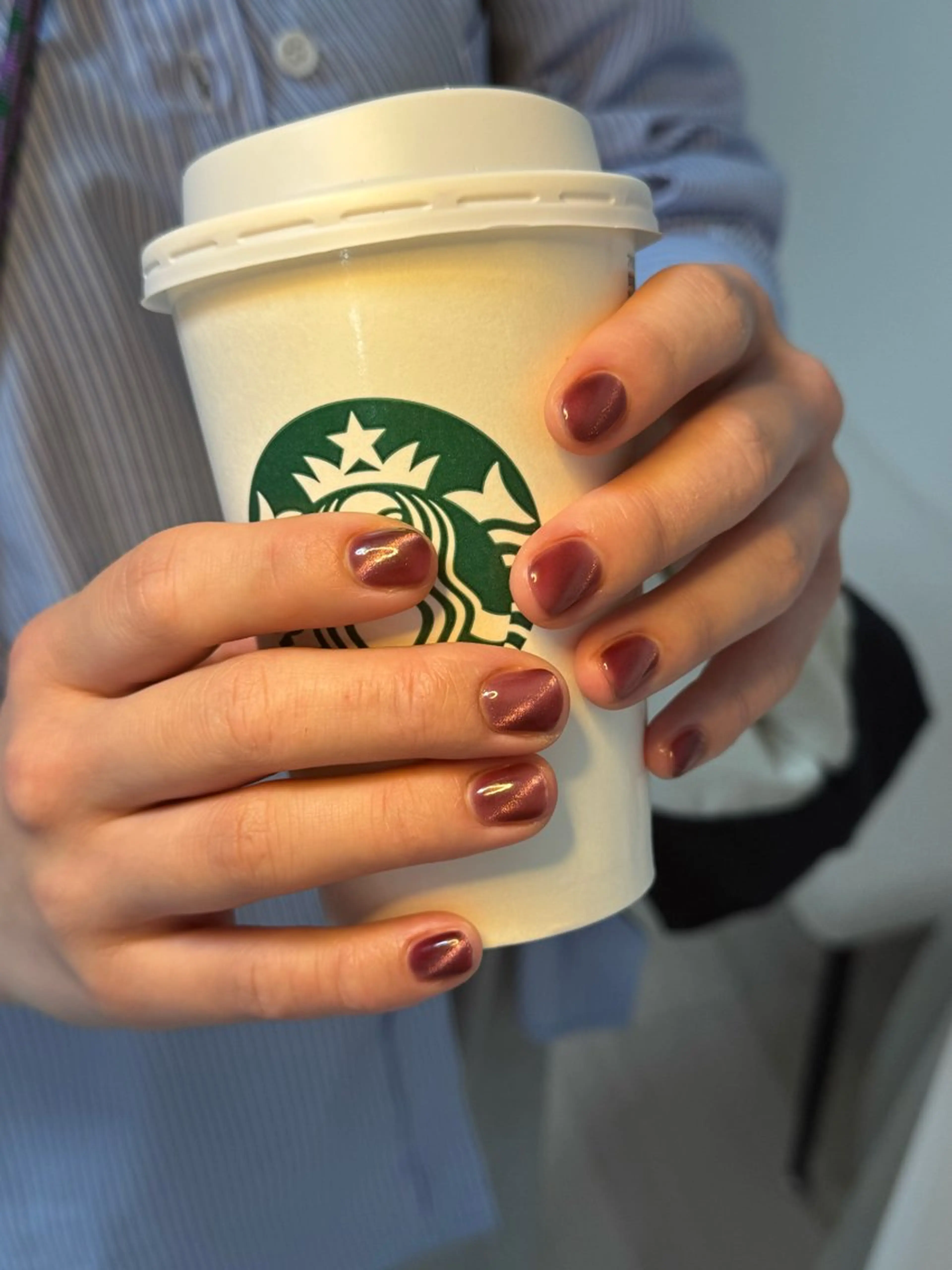 ネイル アートネイル オーロラネイル チークネイル フレンチネイル ガラスフレンチ ハンドネイル 🎀🎀YooLi Nail Salonのネイルデザイン