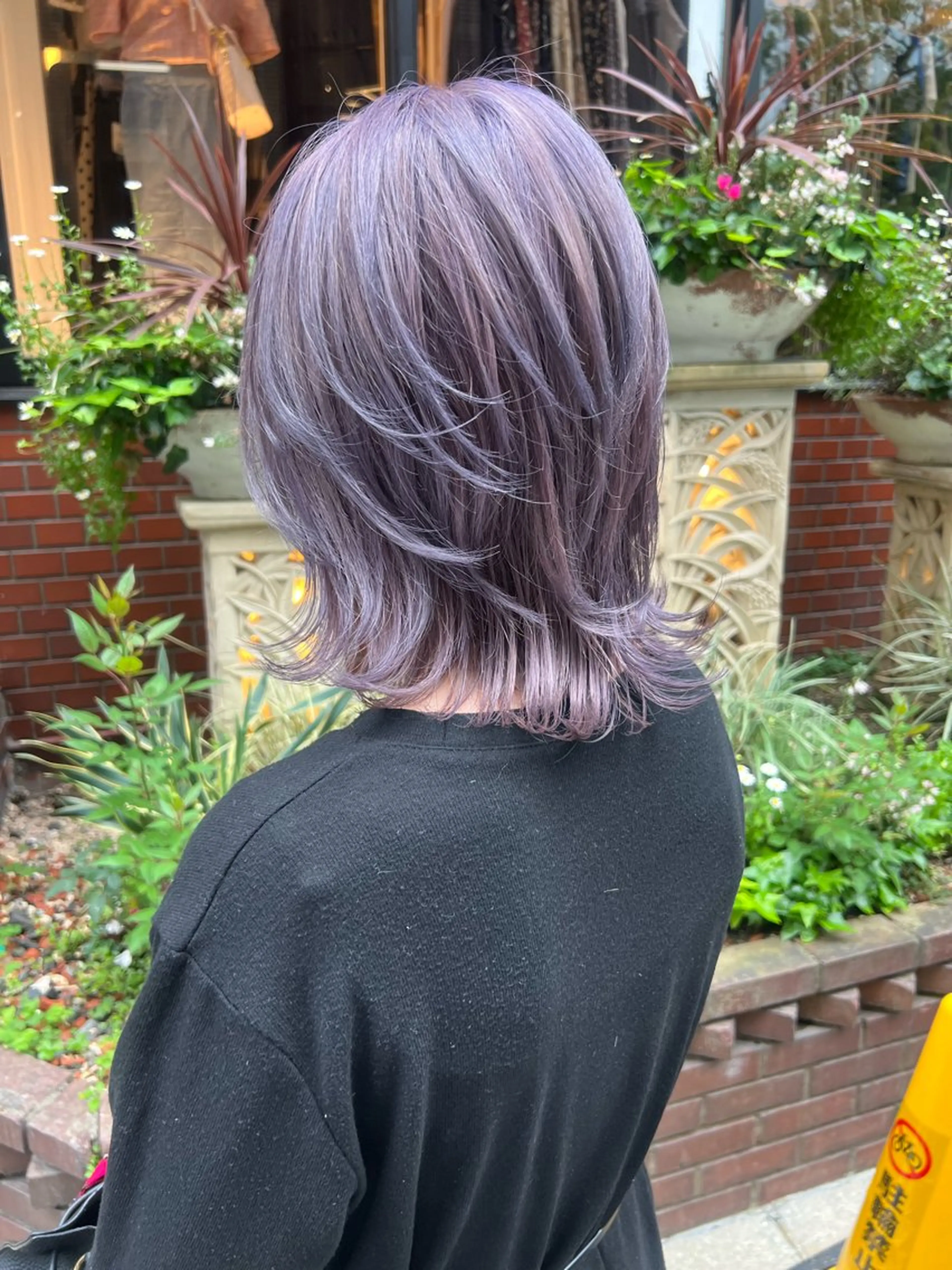 セミロング カラー ラベンダーカラー ヘアカラー FORT/ AIRIのヘアスタイル