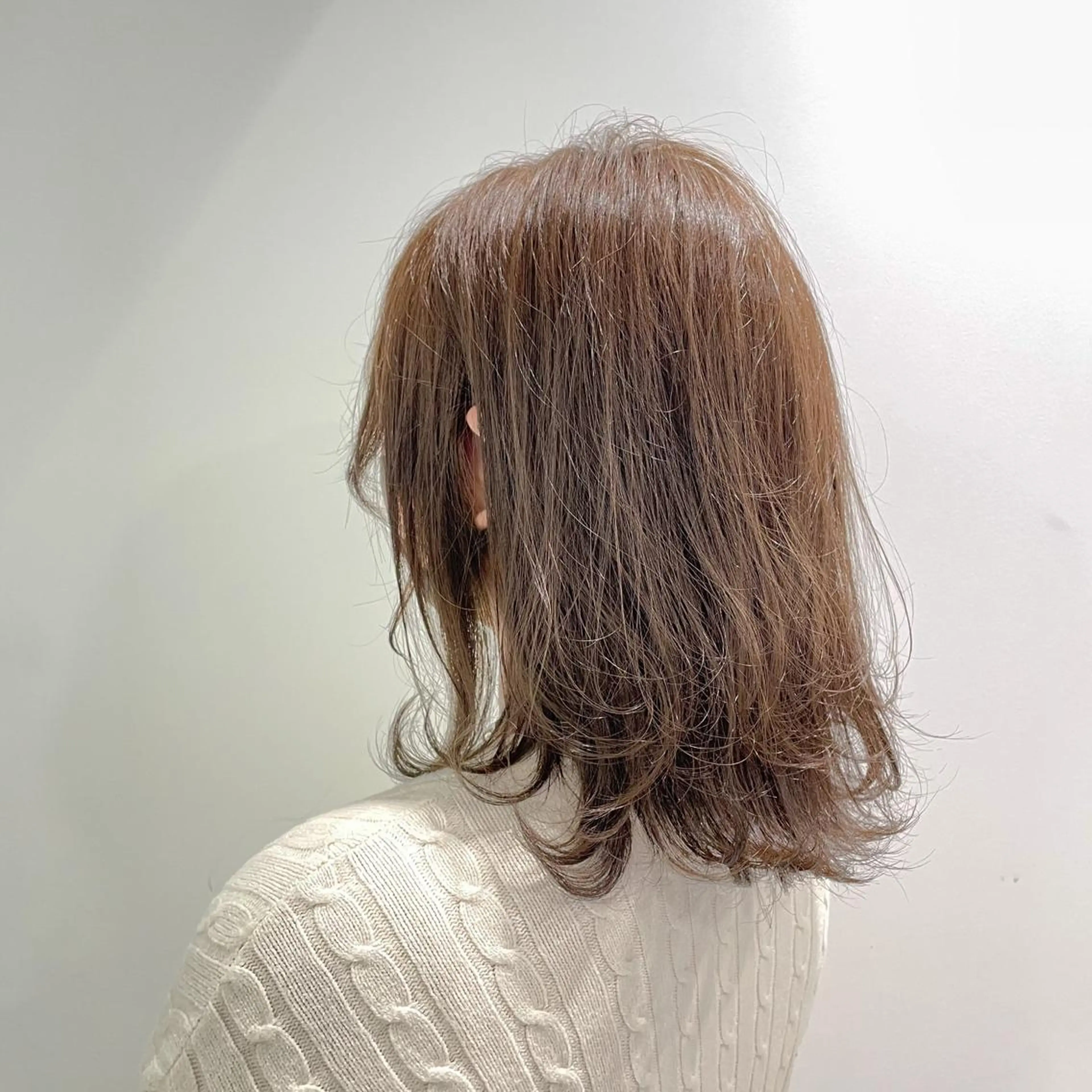 ミディアム カラー ヘアカラー トリートメント ヘアセット I'S.横浜所属・赤み消しカラー 🍀JUNKIのヘアスタイル