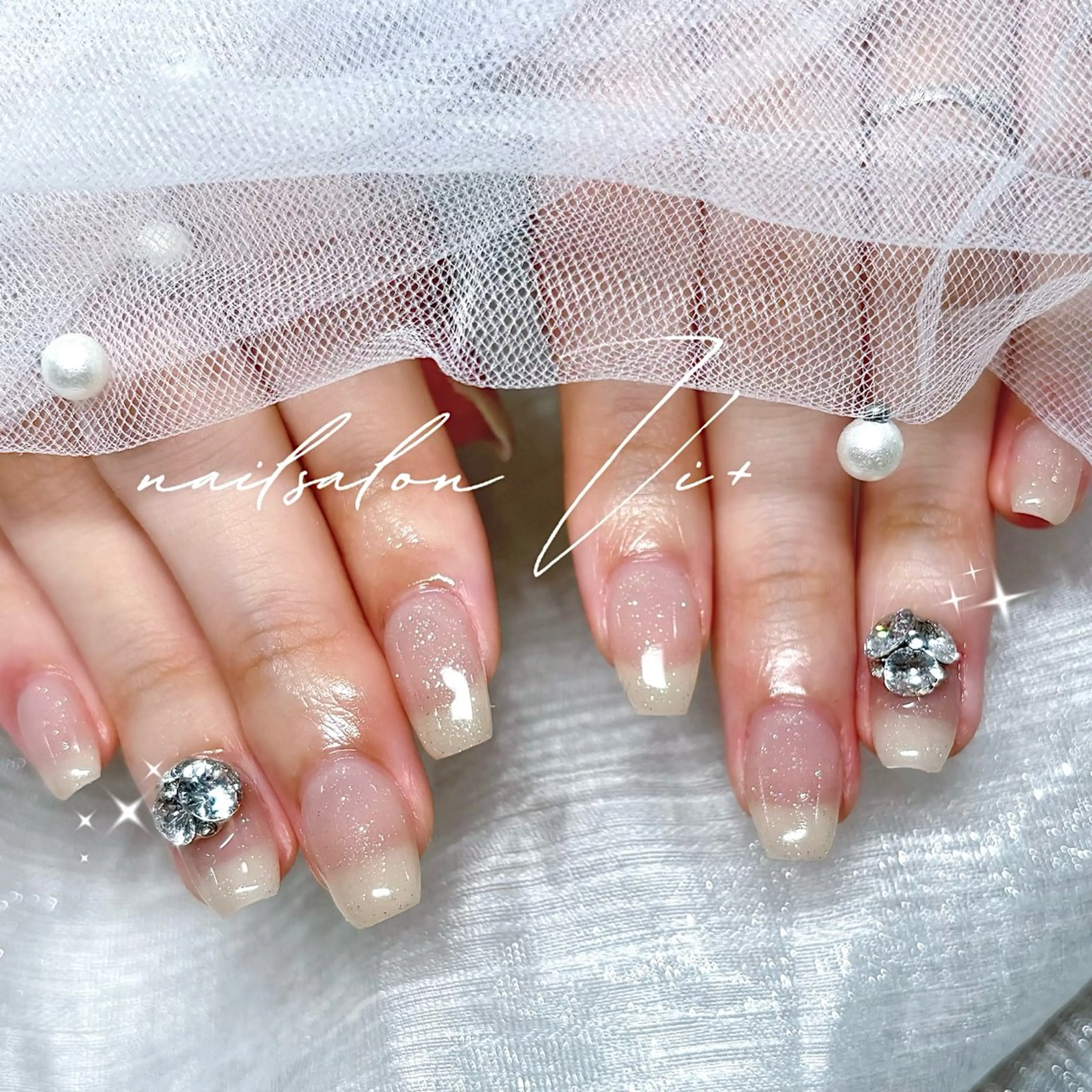 【平日限定17時迄⭐️】2500種類💫パーツ2つ付き✨ワンカラー/グラデーションコースの写真