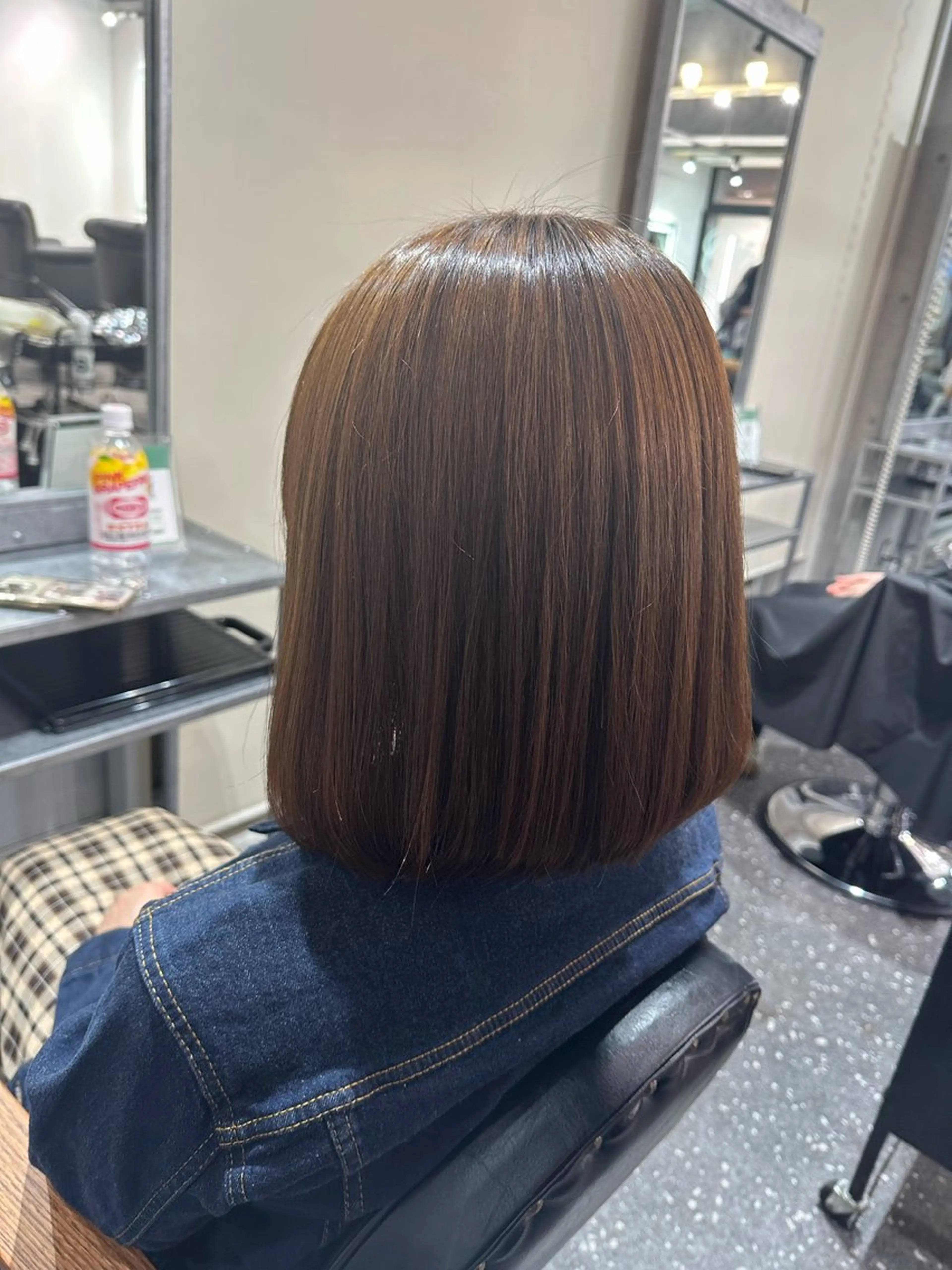 ミディアム パーマ 髪質改善⭐️縮毛矯正 中野⭐️Rinaのヘアスタイル