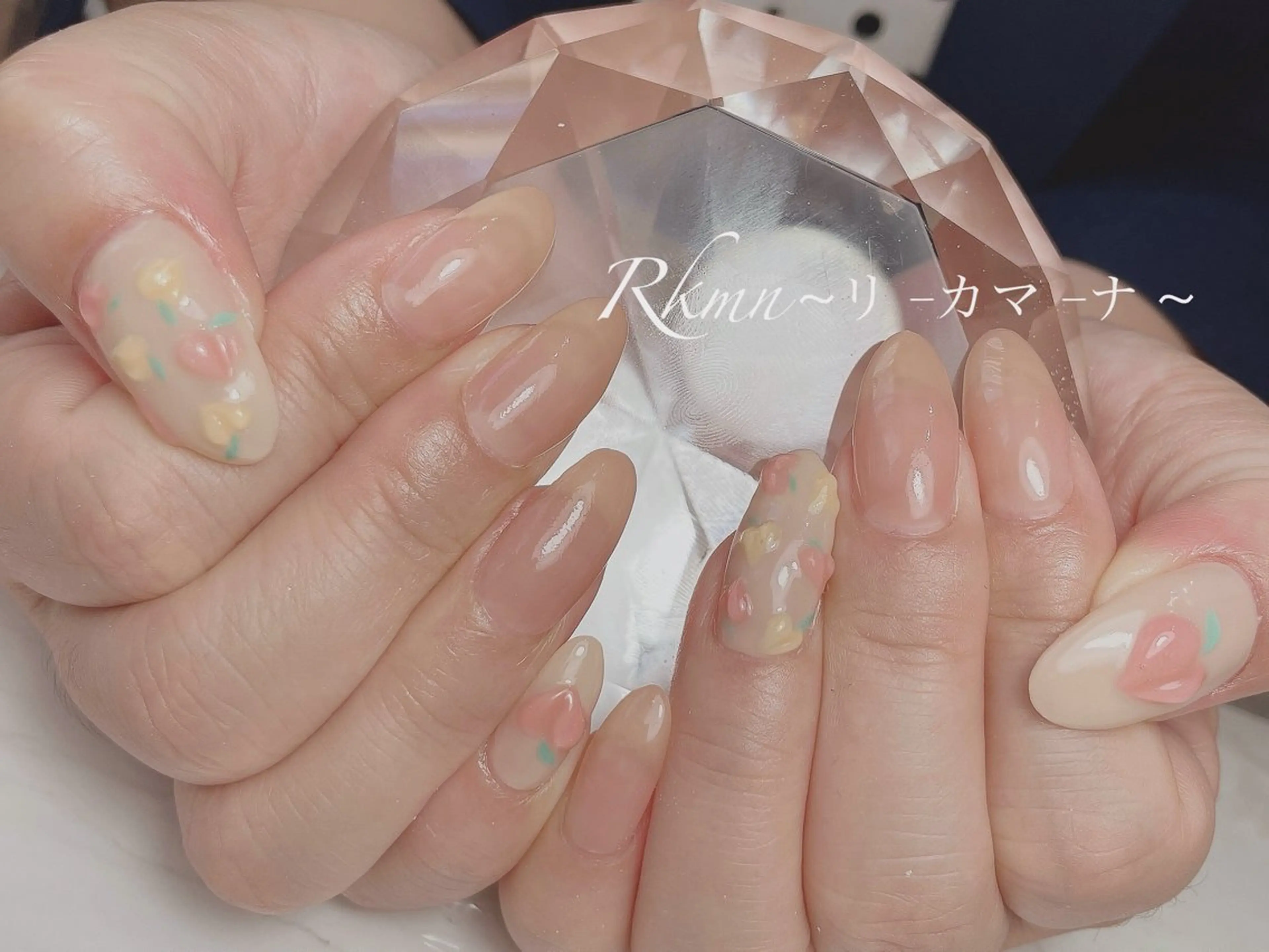 ネイル アートネイル 春ネイル ハンドネイル フットネイル ハンドケア Rkmn ~リ-カマ-ナ~のネイルデザイン