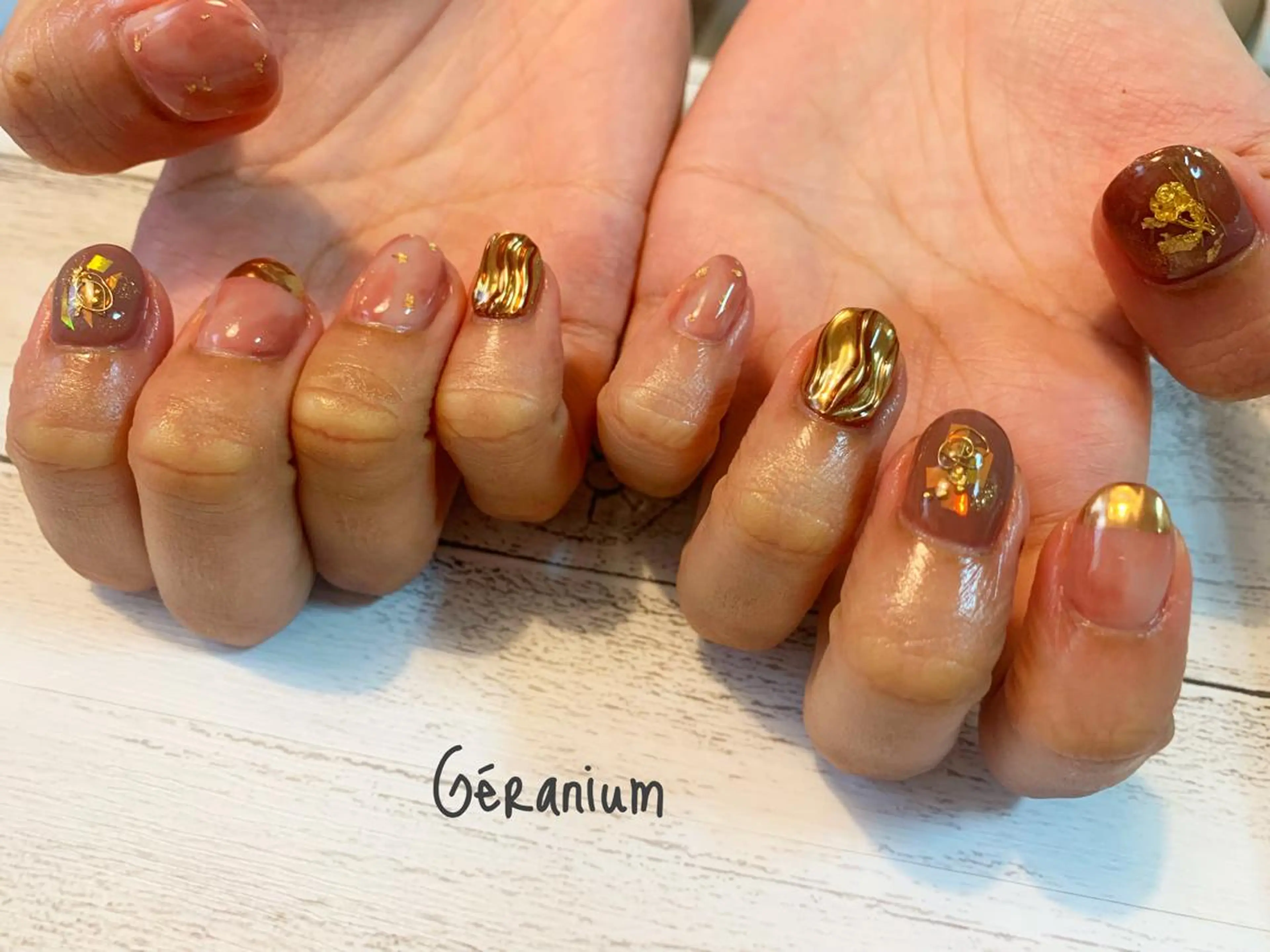 ネイル ハンドネイル GéRanium Harukaのネイルデザイン