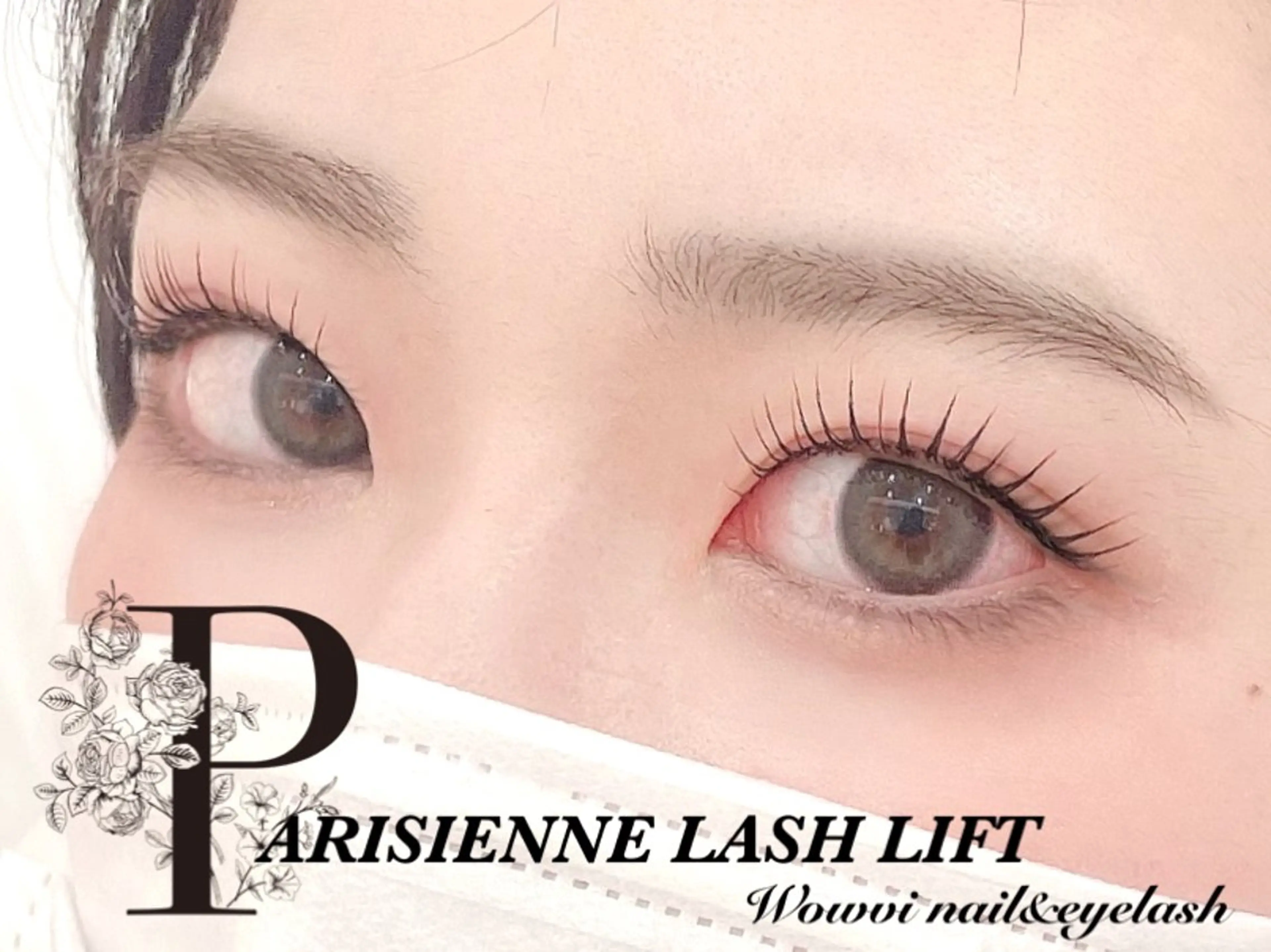 マツエク・マツパ パリジェンヌラッシュリフト wowvi ワウビーのネイルデザイン