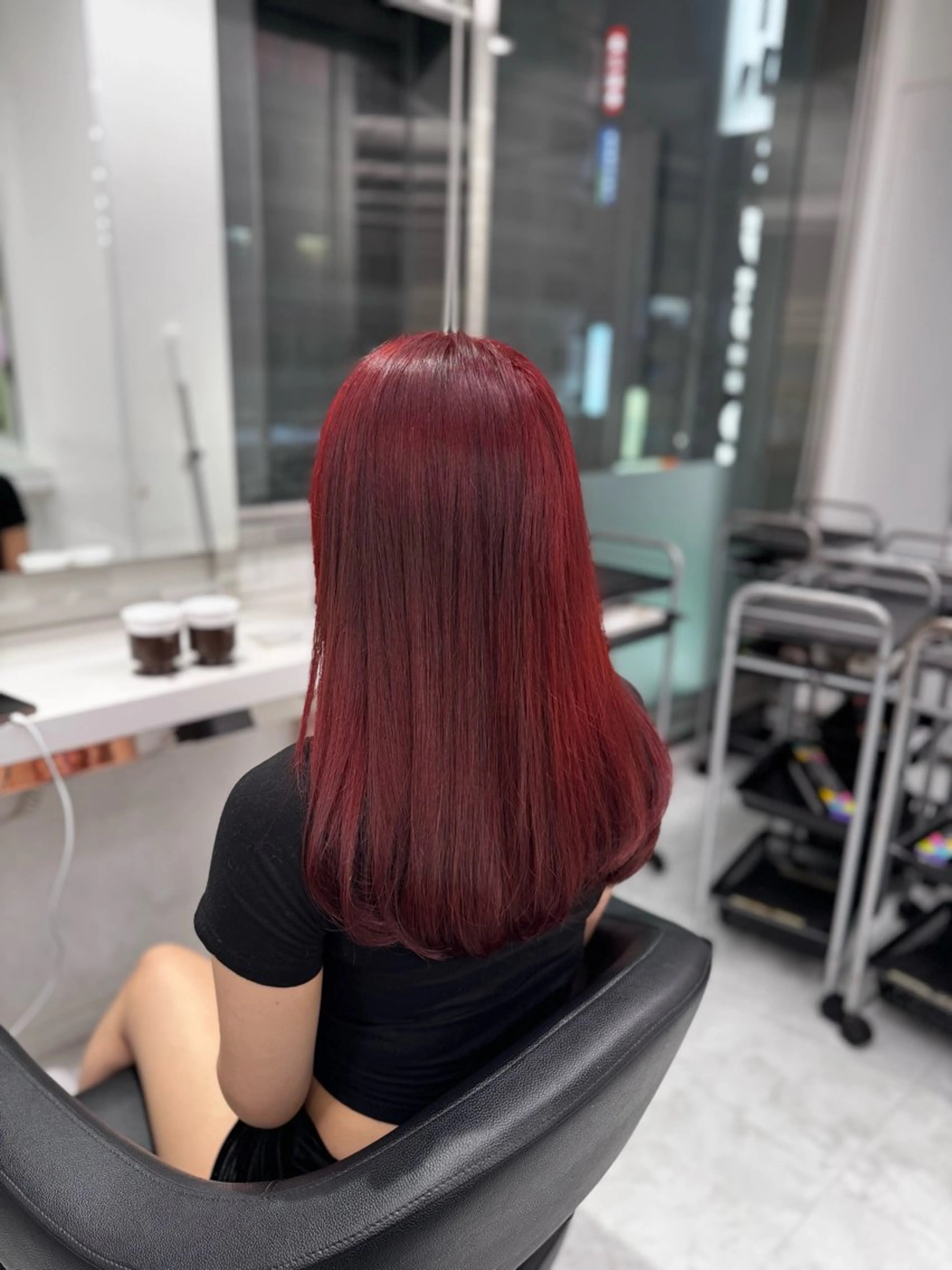 ロング カラー ヘアアレンジ ヘアカラー トリートメント ヘッドスパ ヘアセット 透け上品ハイトーン 職人ゆうと🤍のヘアスタイル