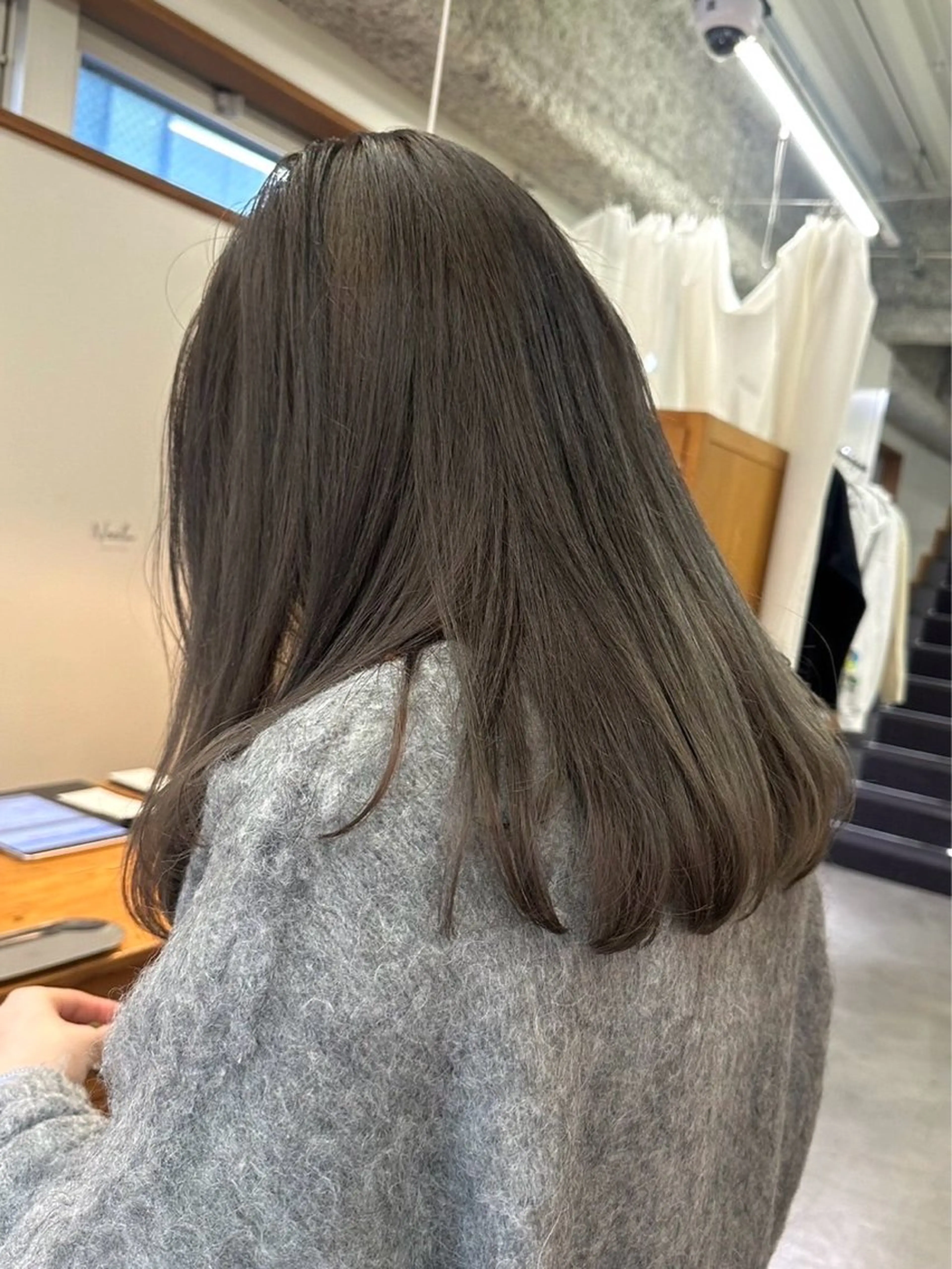 ミディアム カラー ベージュカラー 透明感カラー ヘアカラー ヘッドスパ 安藤 琢真のヘアスタイル