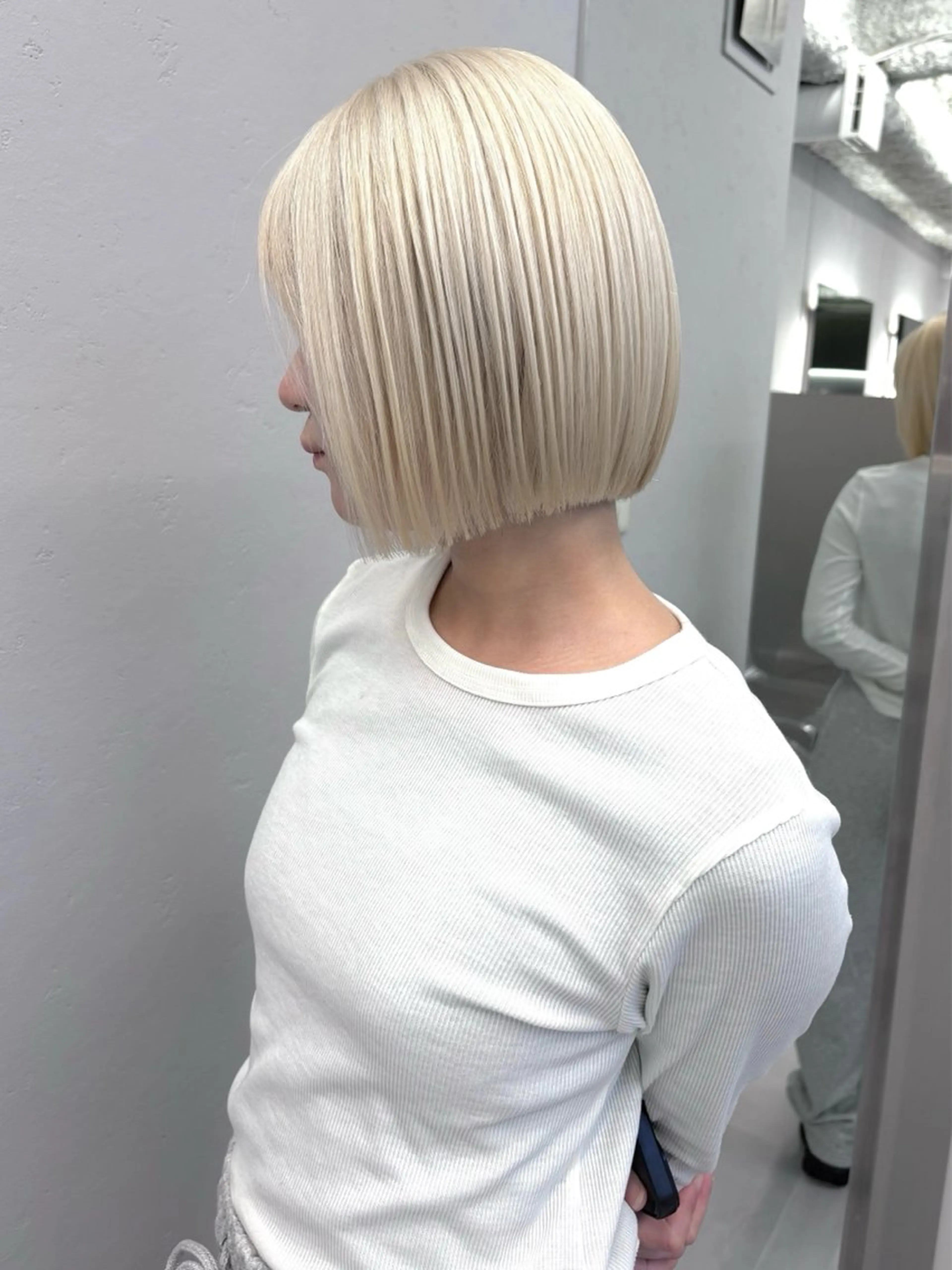 ショート ヘアカラー ukyo/透明感 カラー/ハイライトのヘアスタイル