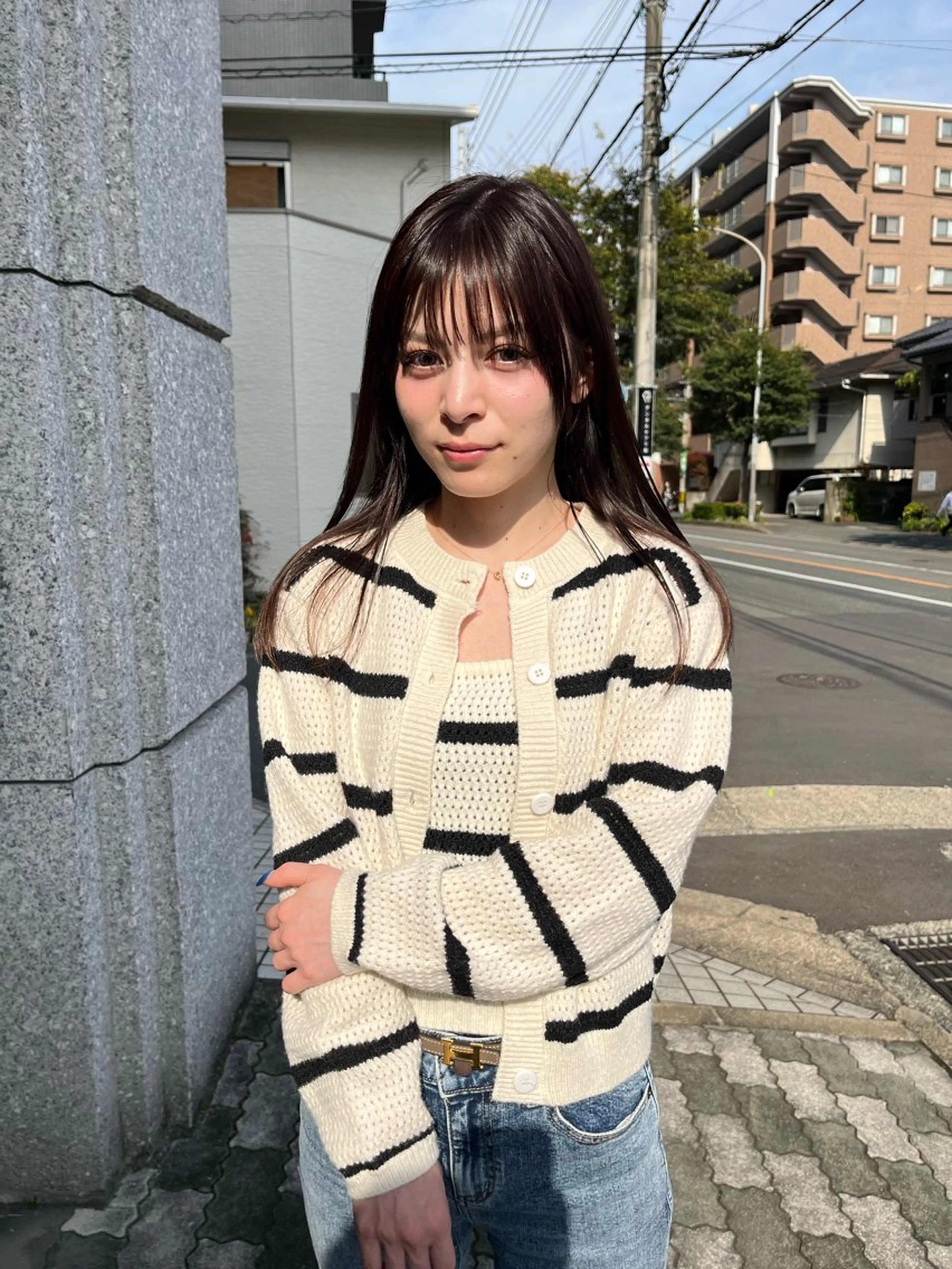 セミロング カラー ロエ平尾山荘所属・平尾/高宮/艶カラー /ハイライト/綜一郎のヘアスタイル