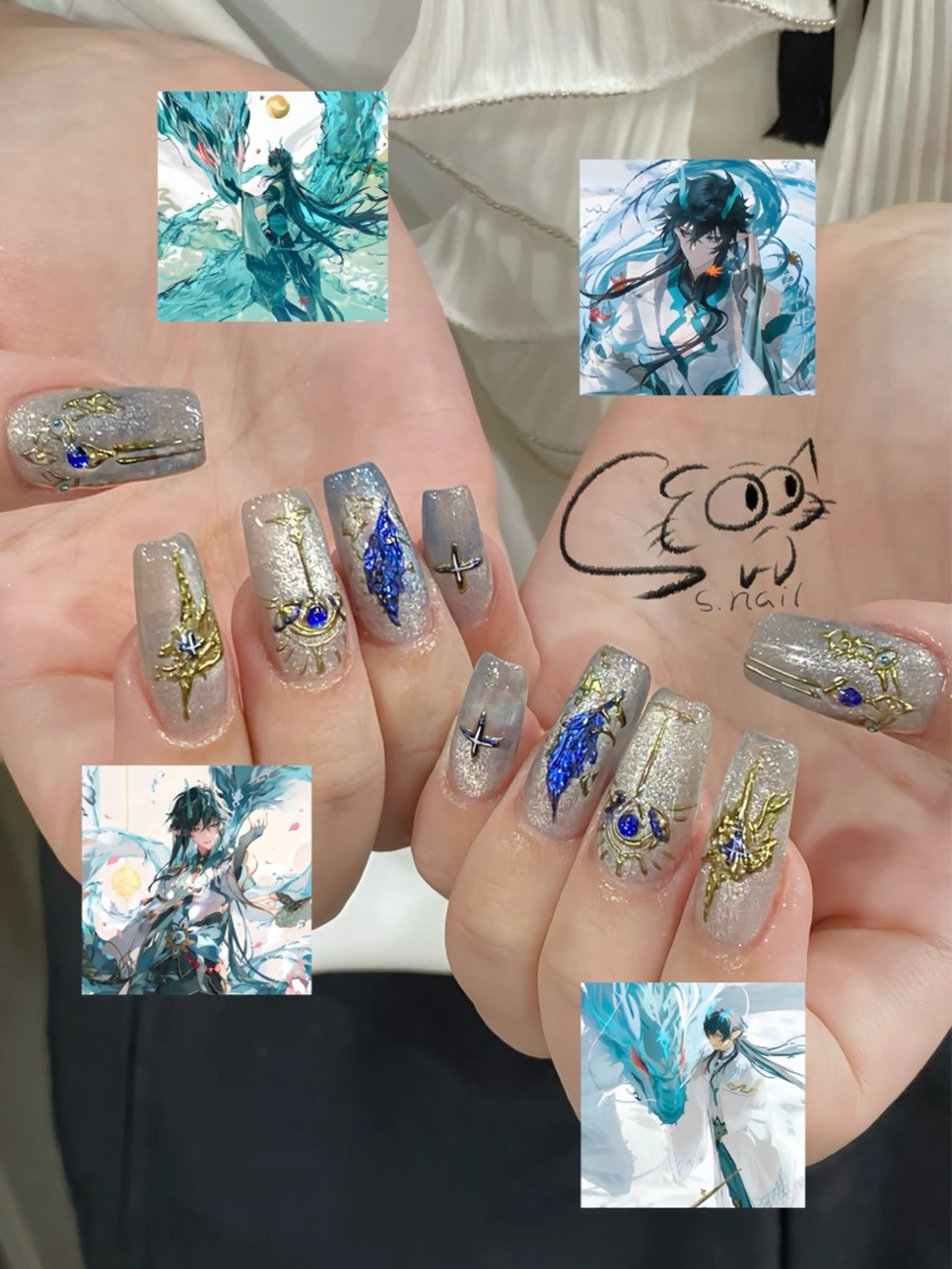 ネイル チークネイル フレンチネイル グラデーション マグネットネイル ワンカラーネイル ハンドネイル S.nail所属・S.nail _のネイルデザイン