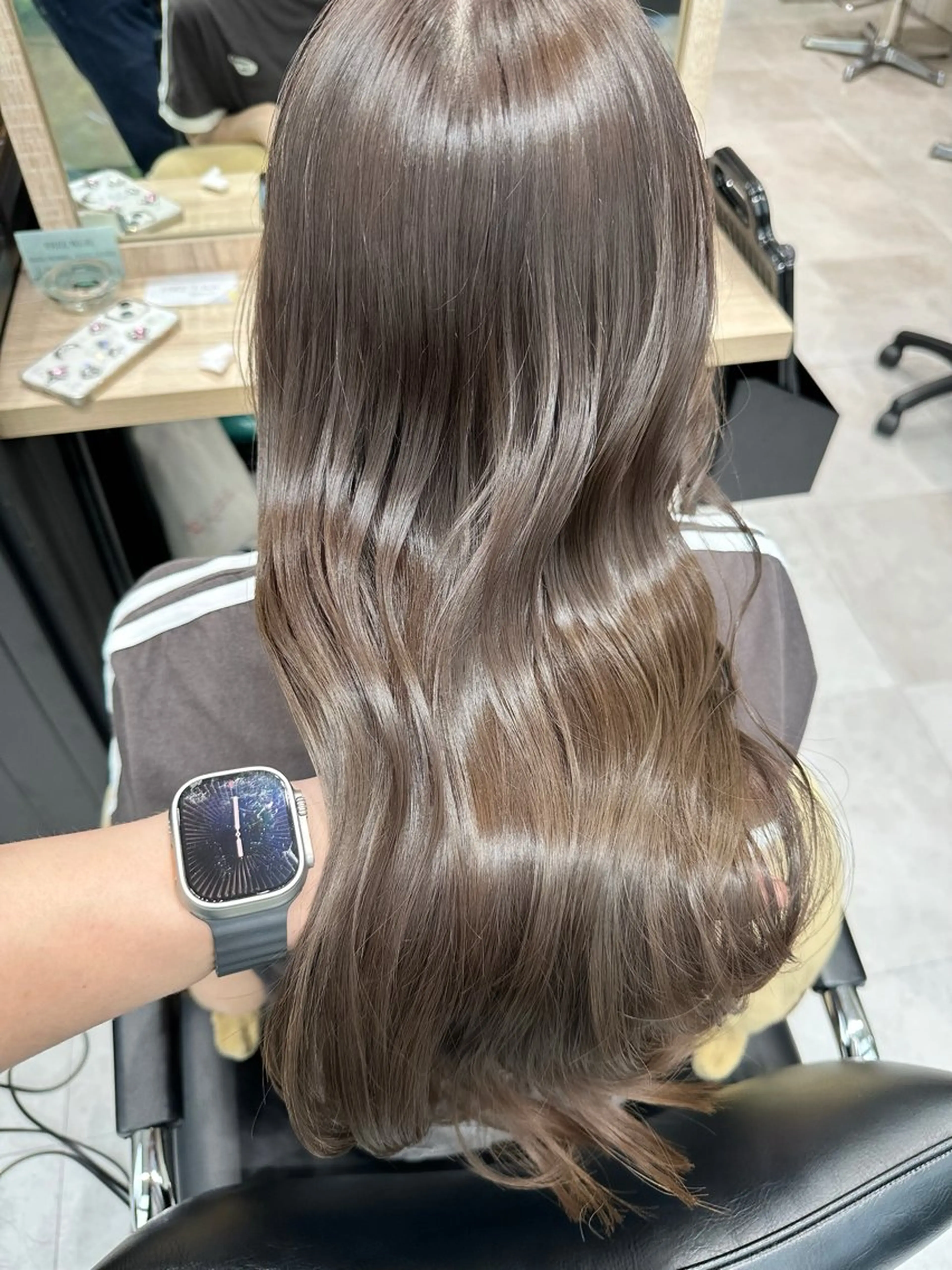 セミロング アッシュ アッシュグレー アッシュグレージュ カット ヘアカラー トリートメント ✨透明感カラー 恵比寿HAYATO✨のヘアスタイル